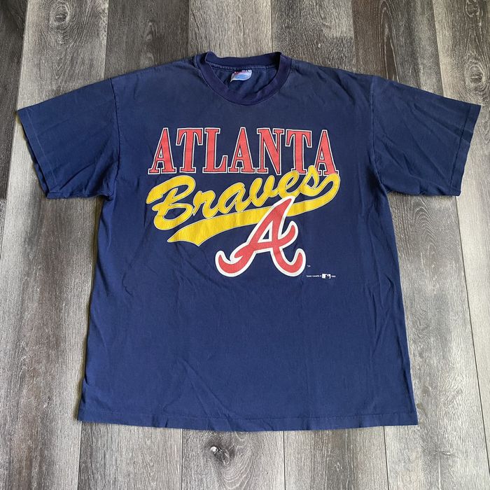 Vintage 90s Distressed Atlanta Braves Baseball Sweatshirt Braves