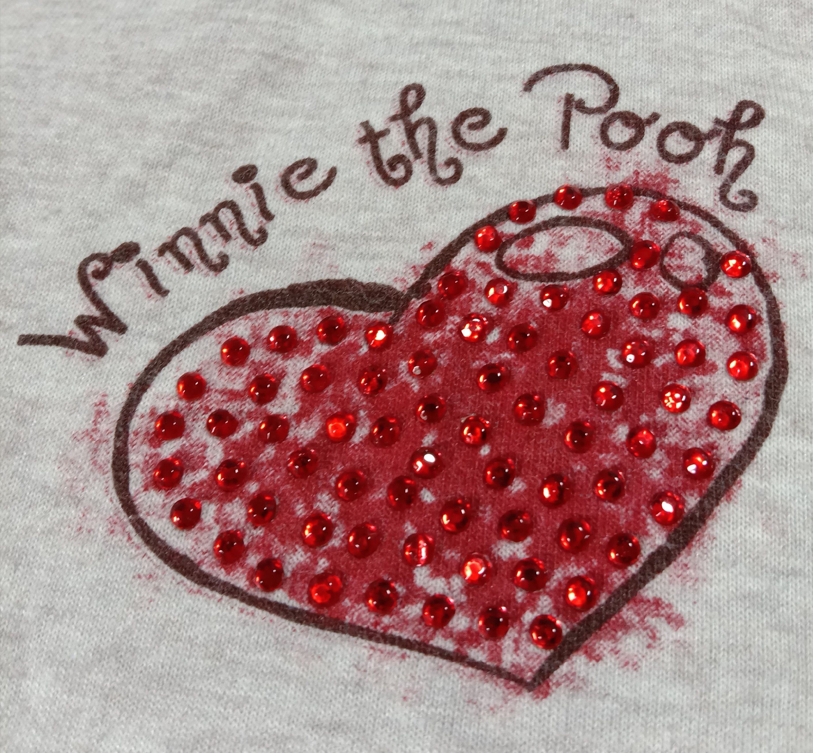 Anime Winnie the Pooh Love Art Tee Size L / US 10 / IT 46 - 3 Thumbnail