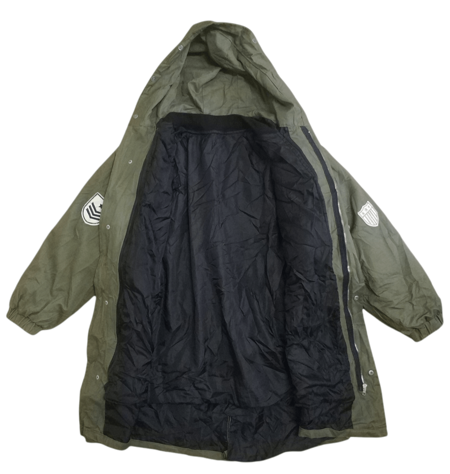 Beauty Beast 🔥Distressed Unbrand Patches Long Jacket Hoodies Size US L / EU 52-54 / 3 - 2 Thumbnail