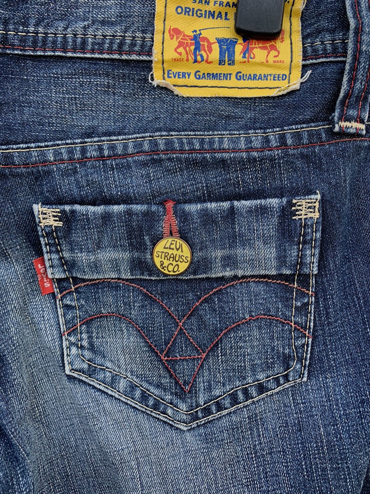 Levi's × Vintage Vintage Levis Strauss.co Distressed Denim Jeans Tag Yellow Size US 30 / EU 46 - 18 Thumbnail