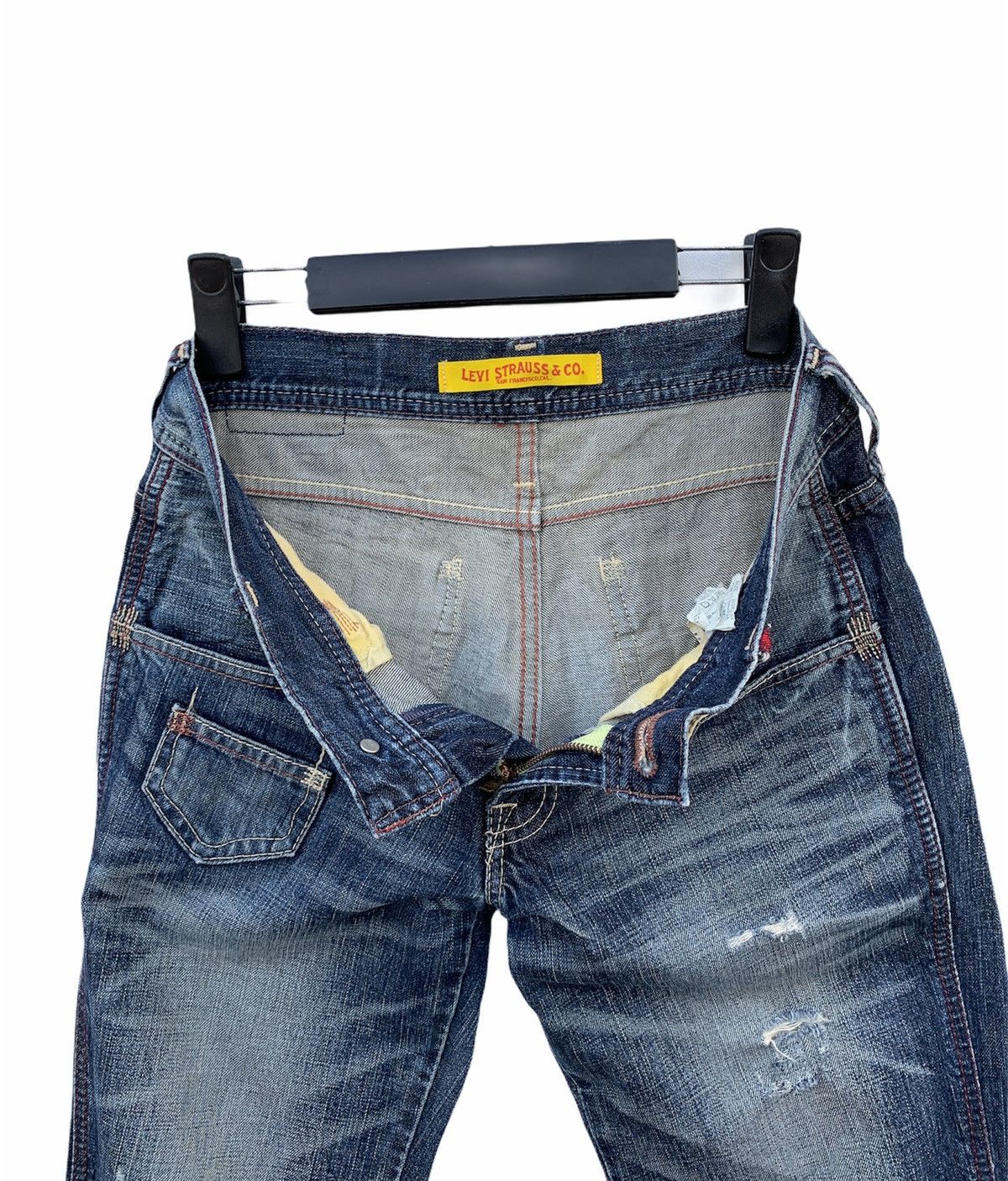 Levi's × Vintage Vintage Levis Strauss.co Distressed Denim Jeans Tag Yellow Size US 30 / EU 46 - 14 Thumbnail