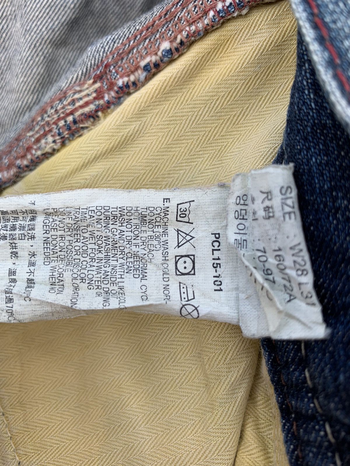 Levi's × Vintage Vintage Levis Strauss.co Distressed Denim Jeans Tag Yellow Size US 30 / EU 46 - 23 Thumbnail