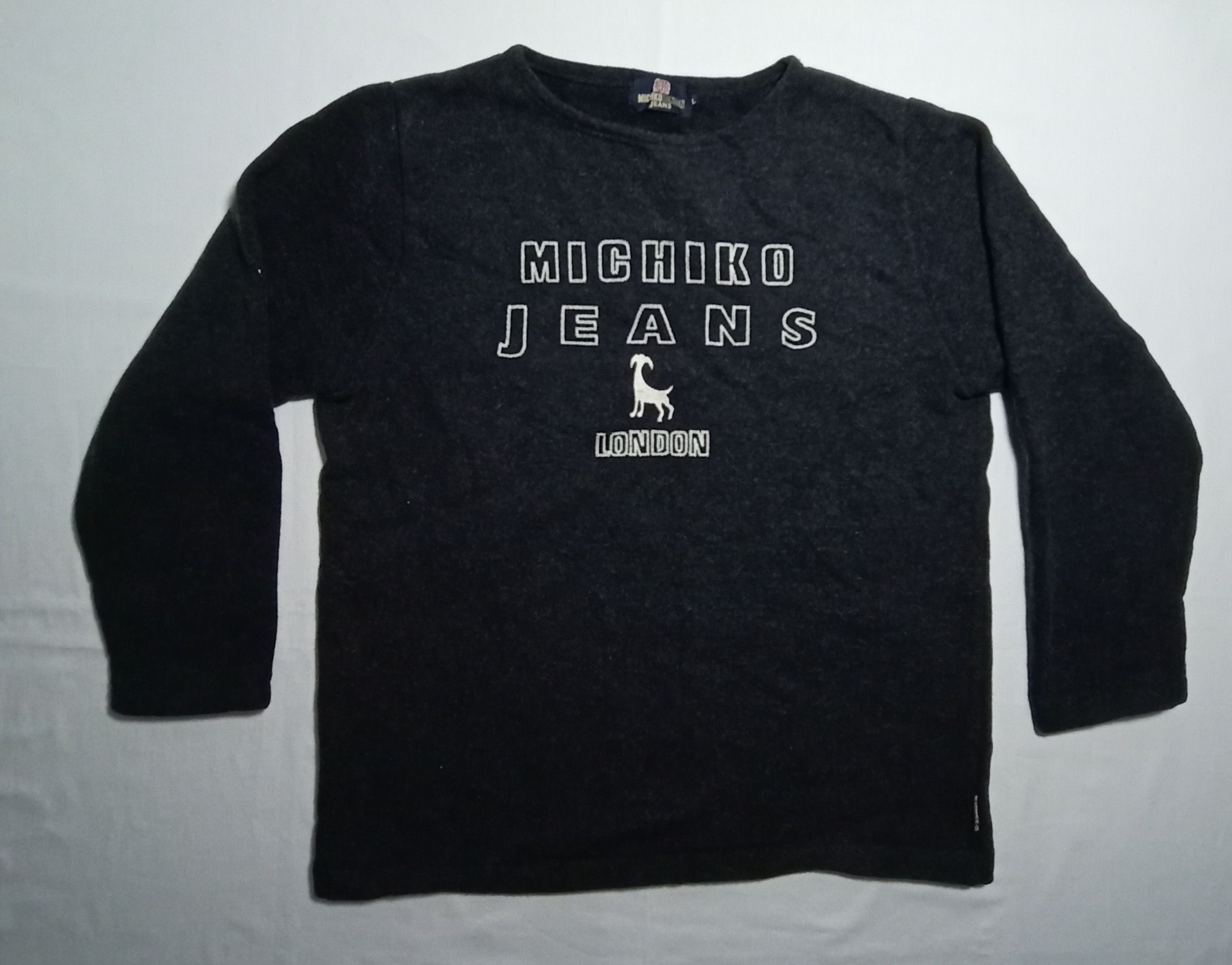Japanese Brand MICHIKO LONDON JEANS LONDON NICE DESIGN SWEATSHIRTS Size L / US 10 / IT 46 - 1 Thumbnail