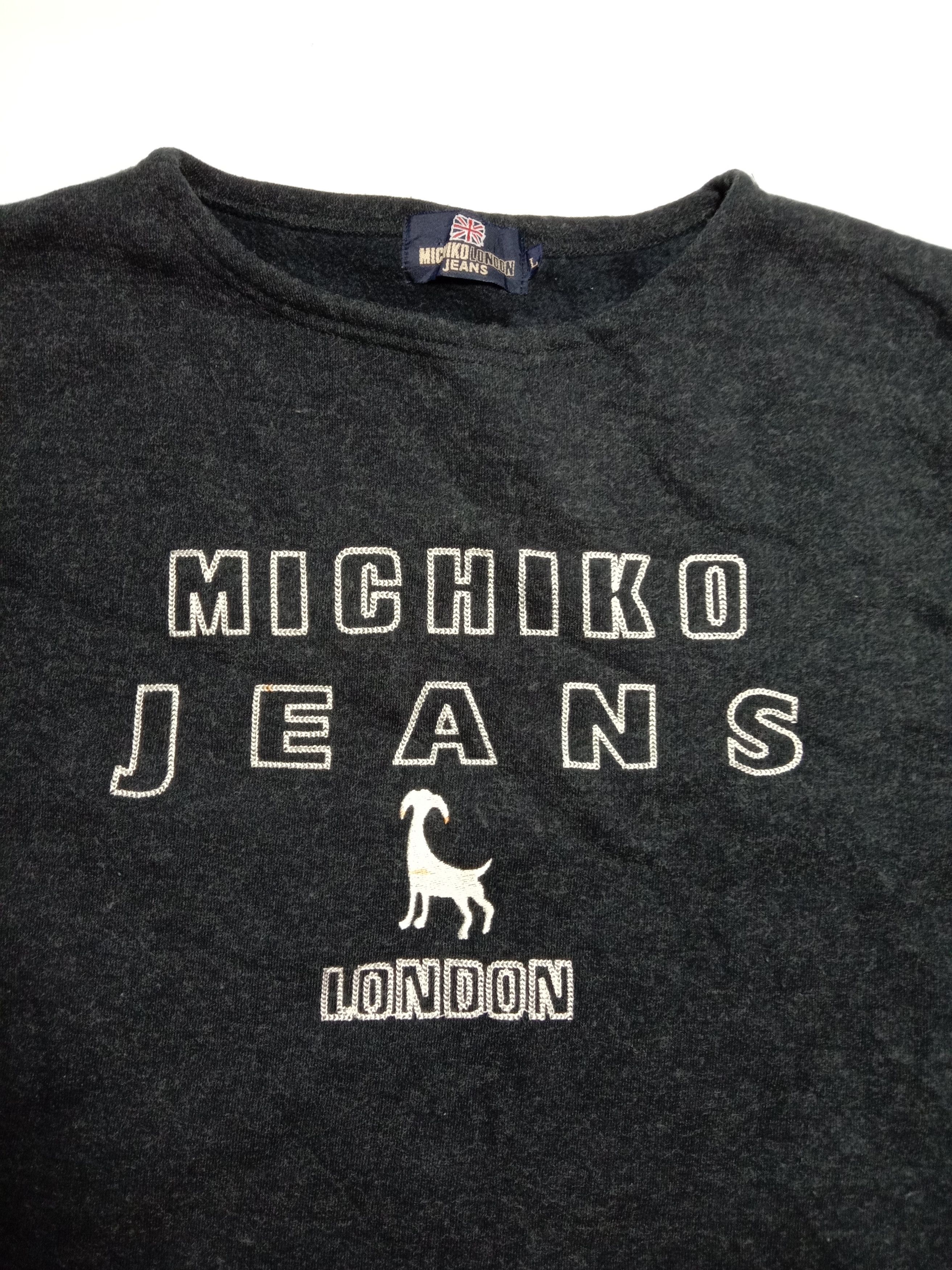 Japanese Brand MICHIKO LONDON JEANS LONDON NICE DESIGN SWEATSHIRTS Size L / US 10 / IT 46 - 2 Thumbnail