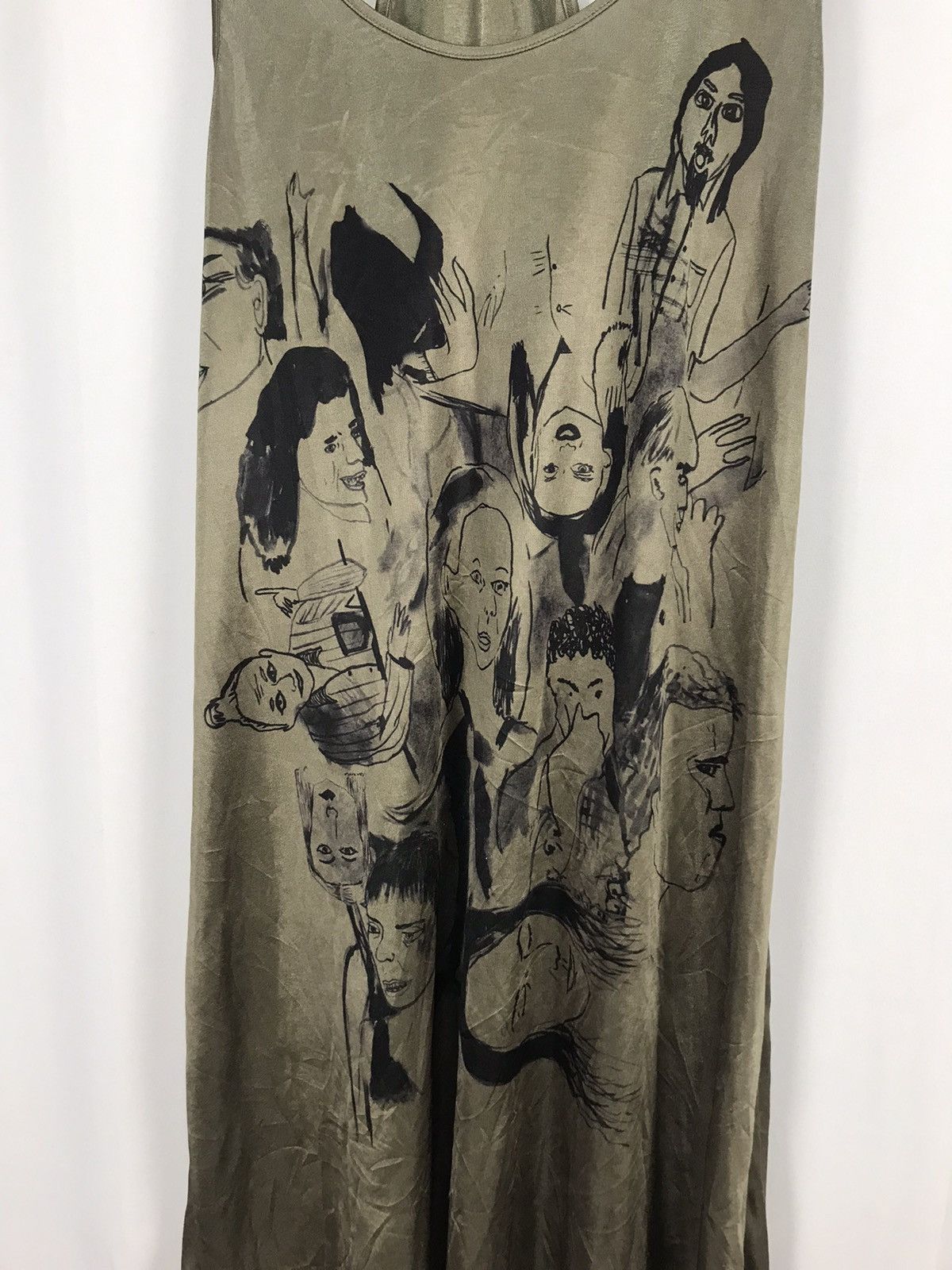 Designer × Japanese Brand Guell mustard tanktop dress art printed Size M / US 6-8 / IT 42-44 - 8 Thumbnail