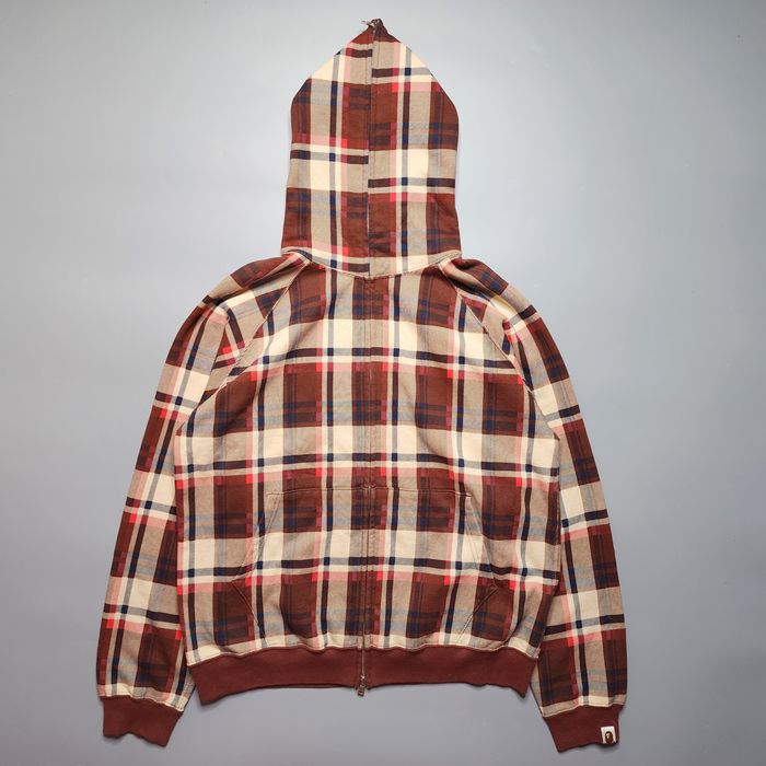 Bape Bape OG FW07 Burberry Plaid Full Zip Hoodie Grailed