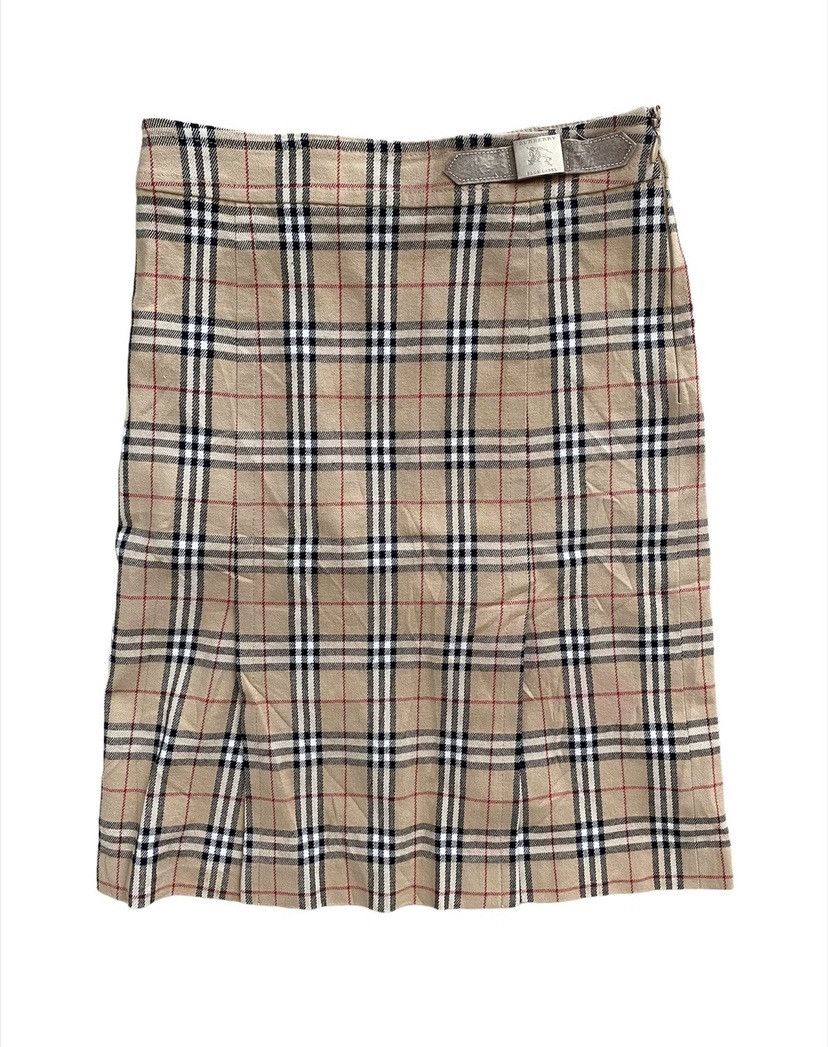 Burberry BURBERRY Skirt Blue Label Vintage Size 26" / US 2 / IT 38 - 2 Thumbnail