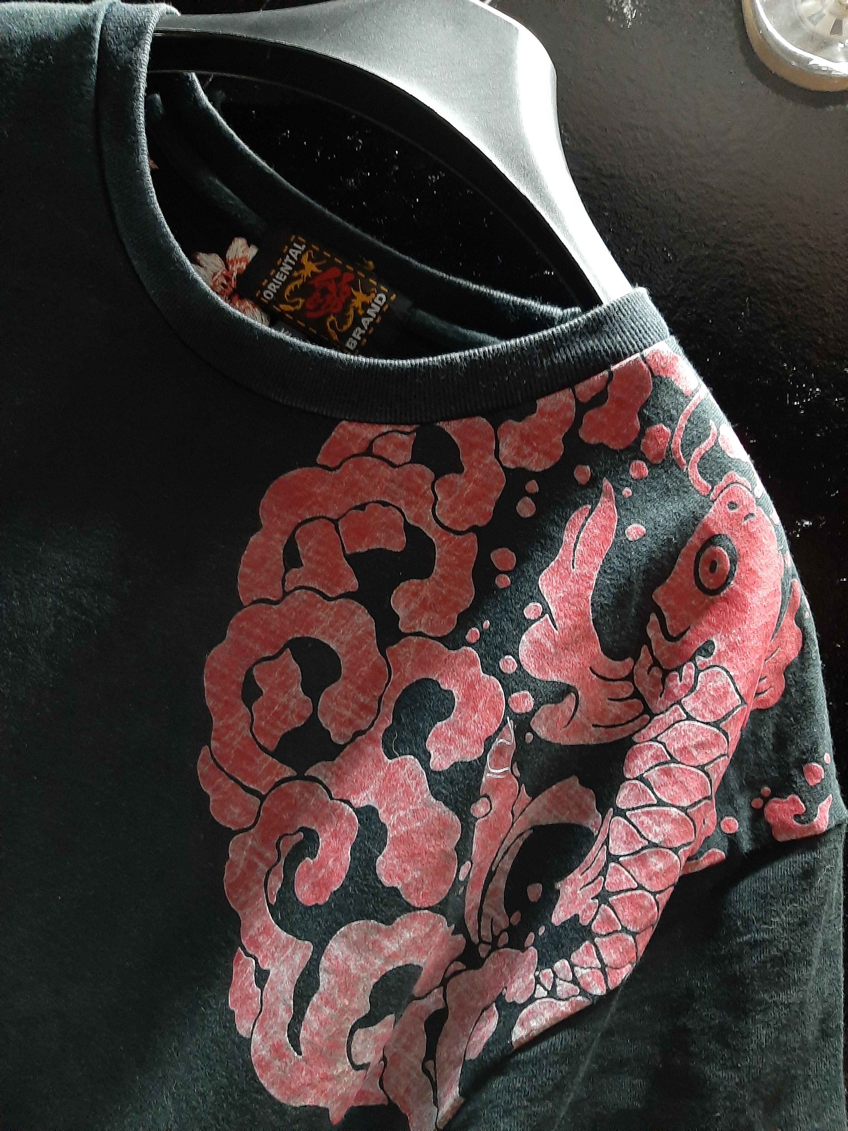 Japanese Brand SUKAJAN KOI FISH EMBROIDERY SAKURA FLOWER NICE FULL DESIGN Size US L / EU 52-54 / 3 - 5 Thumbnail