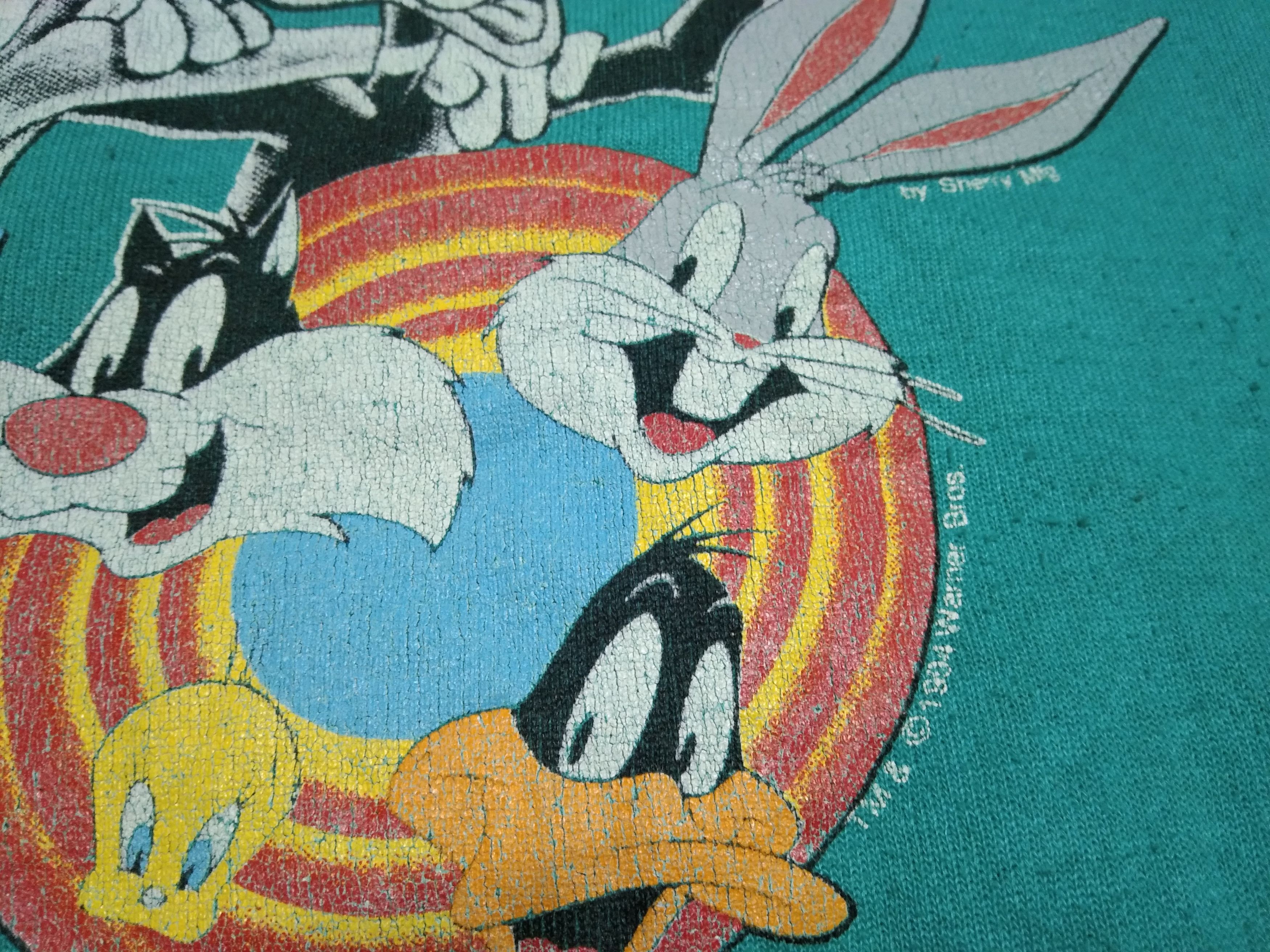 Vintage × Warner Bros VINTAGE 1994 LOONEY TUNES CREWNECK SWEATSHIRT (distressed) Size US XL / EU 56 / 4 - 4 Thumbnail