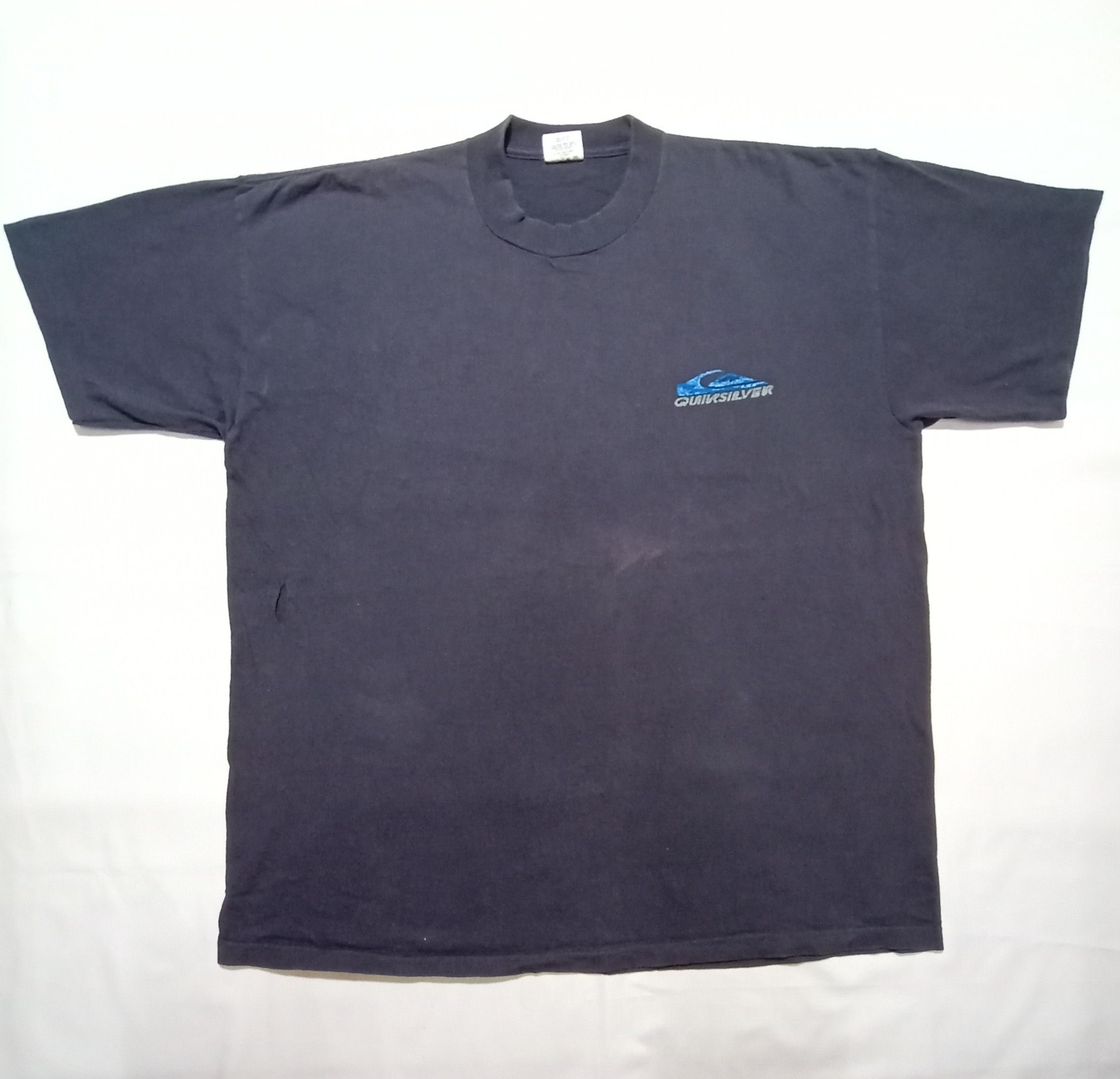 Quicksilver QuickSilver Navy Blue Shirt Big Logo Made In USA Size US XL / EU 56 / 4 - 2 Thumbnail