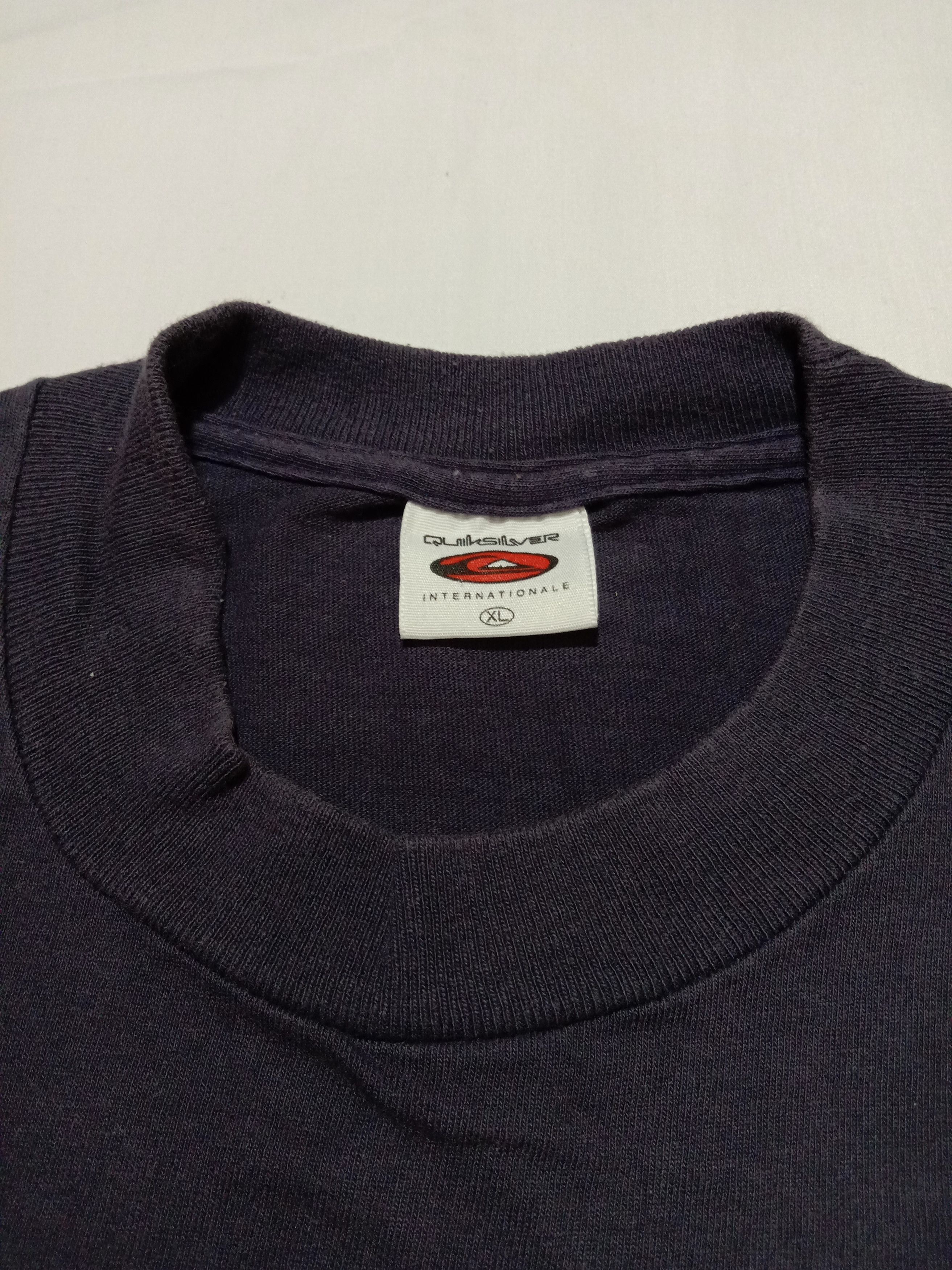 Quicksilver QuickSilver Navy Blue Shirt Big Logo Made In USA Size US XL / EU 56 / 4 - 5 Thumbnail