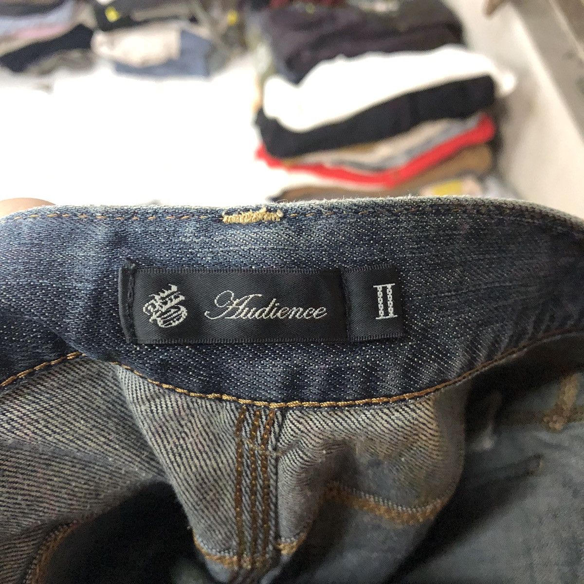 Japanese Brand Audience II Blue Distressed Denim Pants #112B Size US 29 - 15 Thumbnail