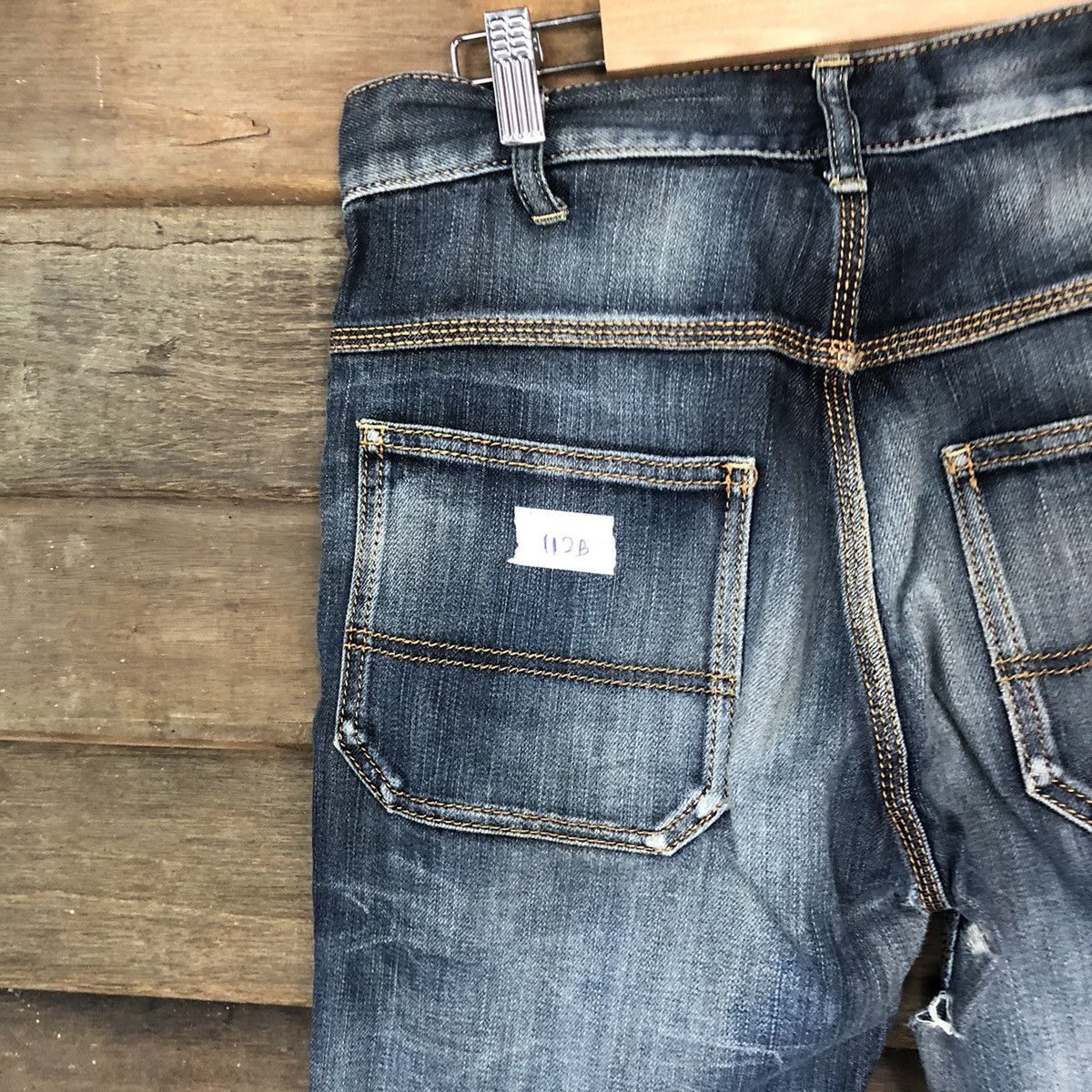 Japanese Brand Audience II Blue Distressed Denim Pants #112B Size US 29 - 11 Thumbnail