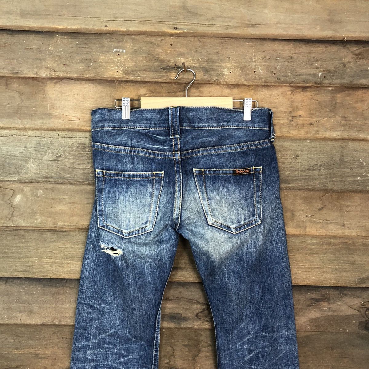 Japanese Brand Sly Blue japan distressed Denim Jeans Pants #5753 Size 30" / US 8 / IT 44 - 10 Thumbnail
