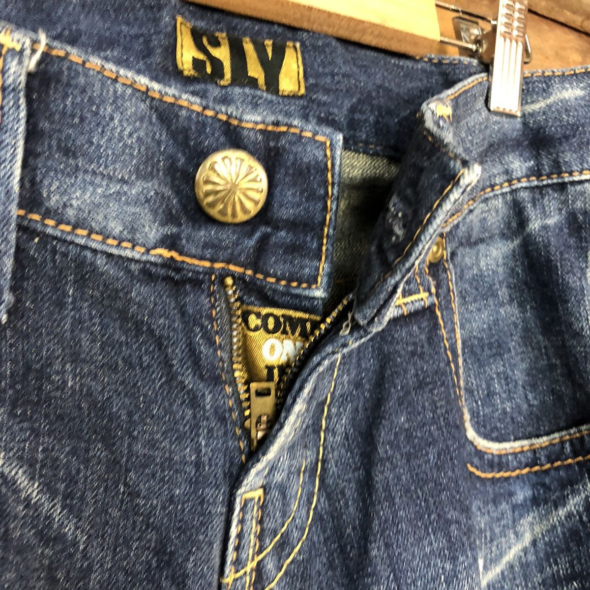 Japanese Brand Sly Blue japan distressed Denim Jeans Pants #5753 Size 30" / US 8 / IT 44 - 8 Thumbnail
