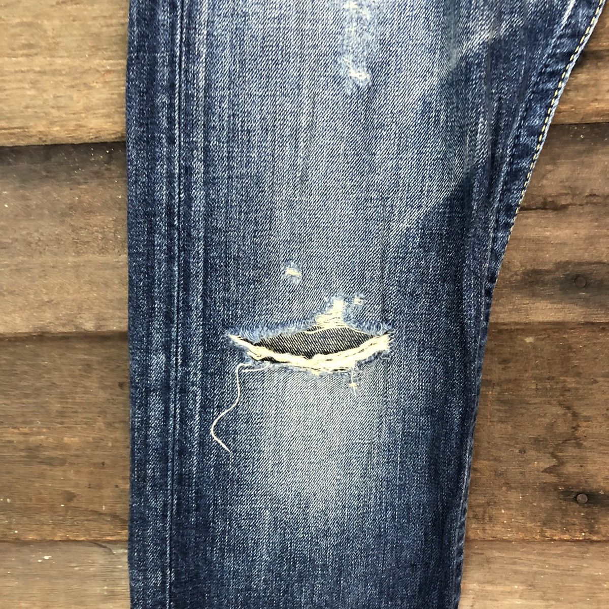 Japanese Brand Sly Blue japan distressed Denim Jeans Pants #5753 Size 30" / US 8 / IT 44 - 5 Thumbnail