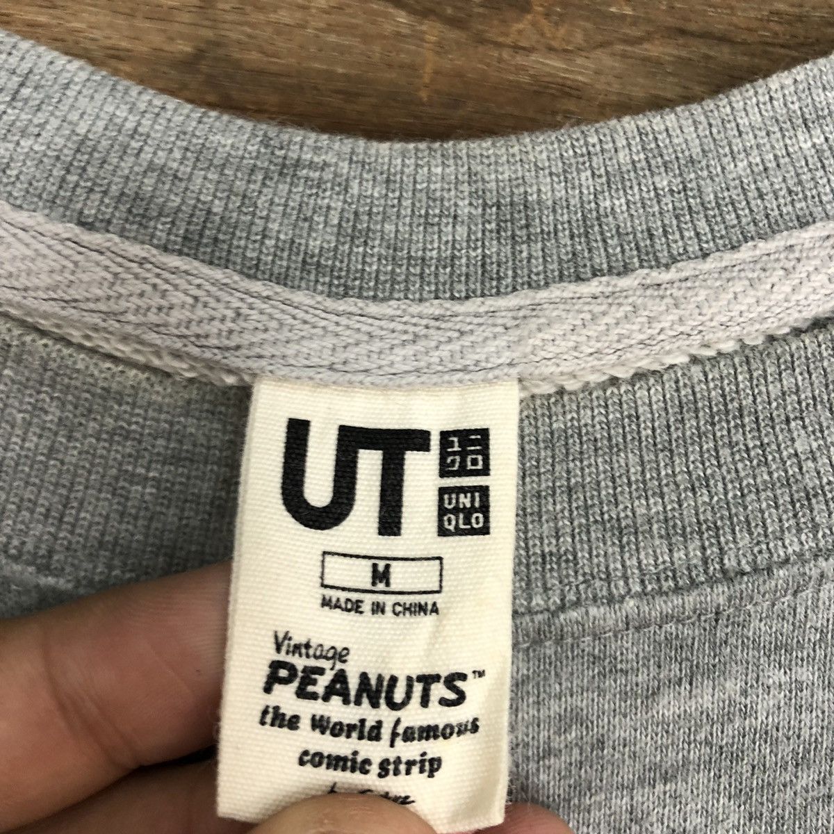 Peanuts × Uniqlo × Vintage Uniqlo x Peanuts Grey Sweatshirt #5593 Size US M / EU 48-50 / 2 - 12 Thumbnail