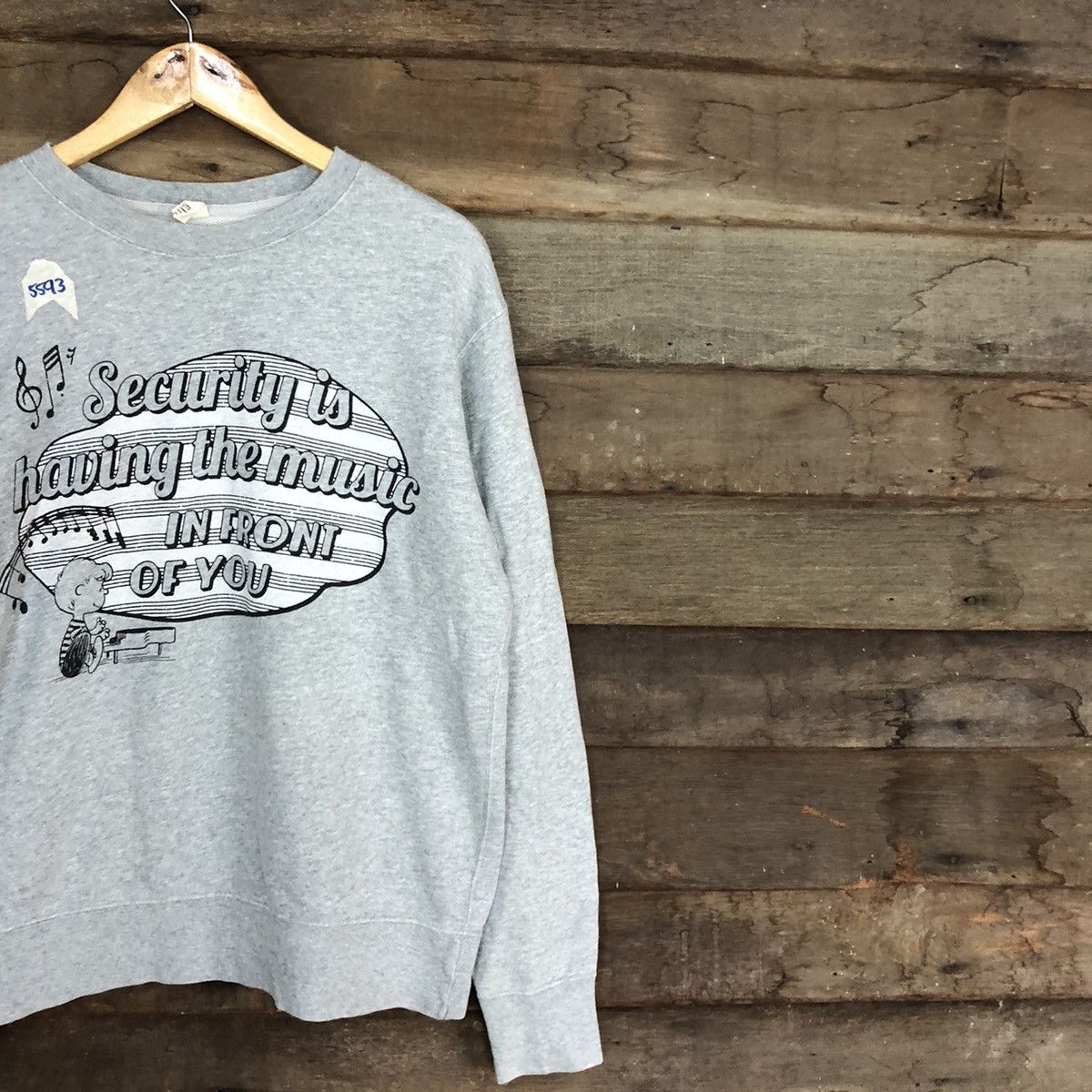 Peanuts × Uniqlo × Vintage Uniqlo x Peanuts Grey Sweatshirt #5593 Size US M / EU 48-50 / 2 - 5 Thumbnail