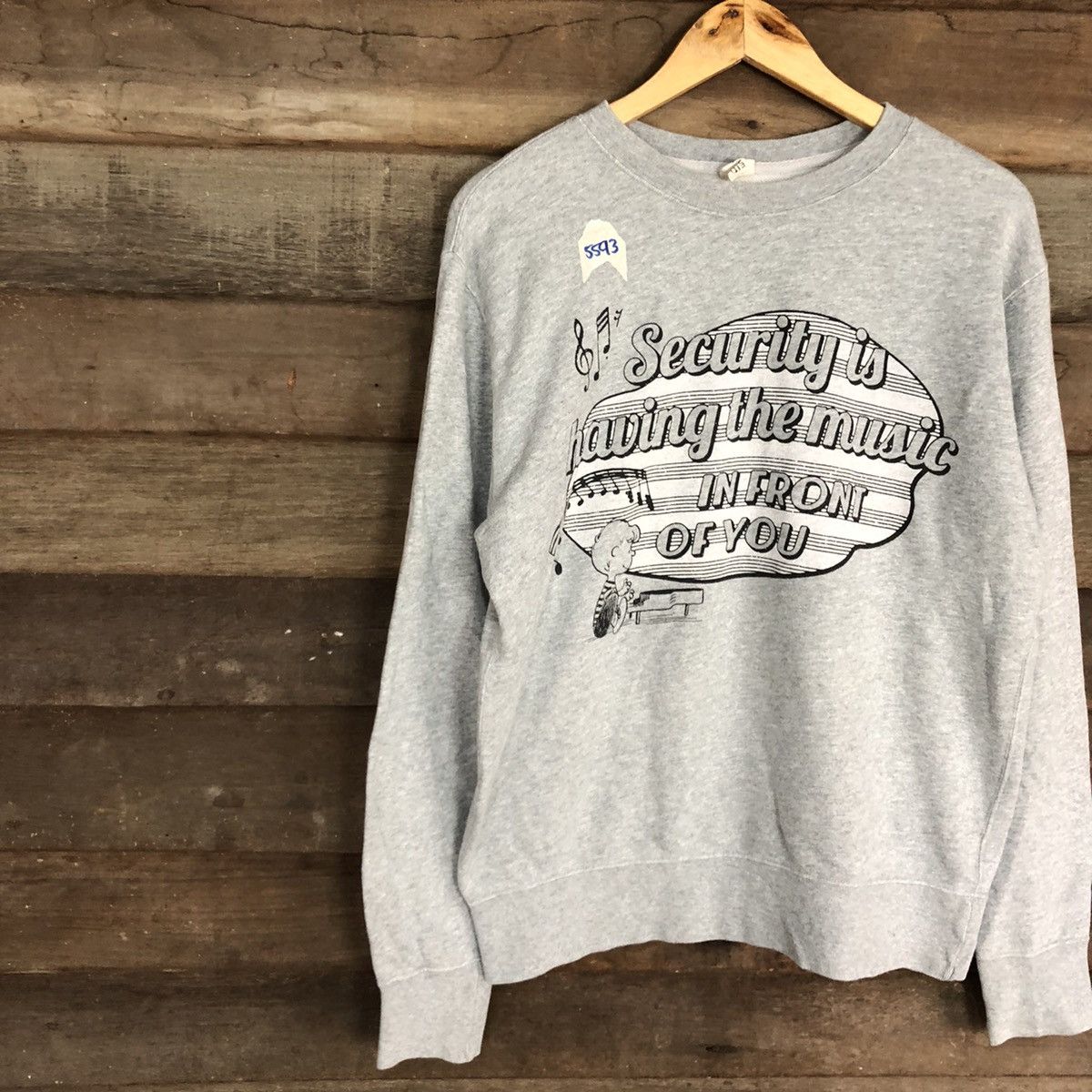 Peanuts × Uniqlo × Vintage Uniqlo x Peanuts Grey Sweatshirt #5593 Size US M / EU 48-50 / 2 - 7 Thumbnail