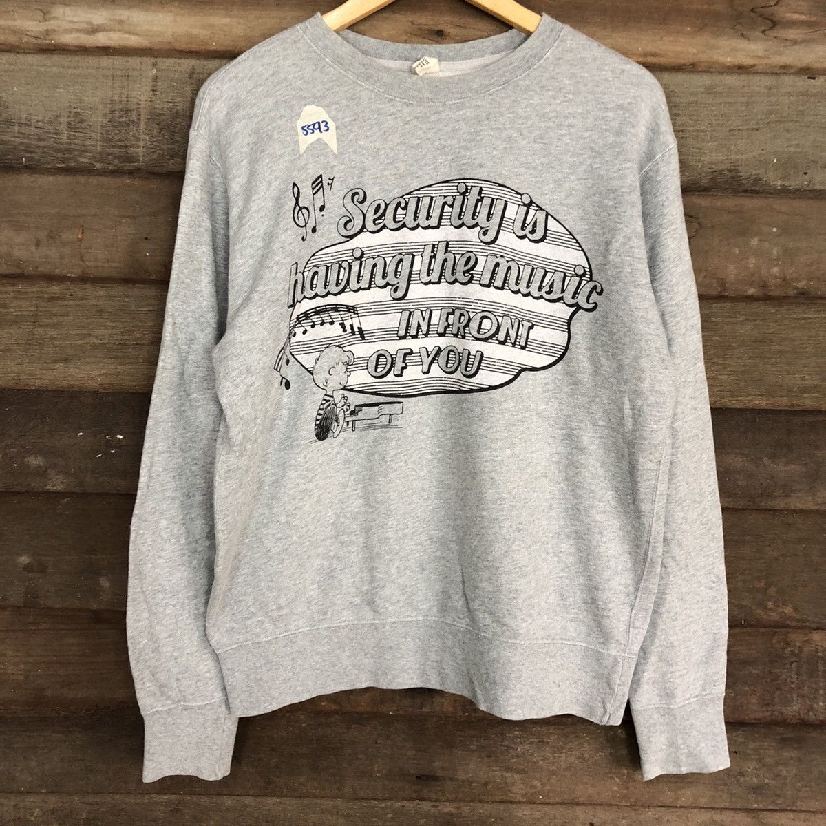 Peanuts × Uniqlo × Vintage Uniqlo x Peanuts Grey Sweatshirt #5593 Size US M / EU 48-50 / 2 - 8 Thumbnail