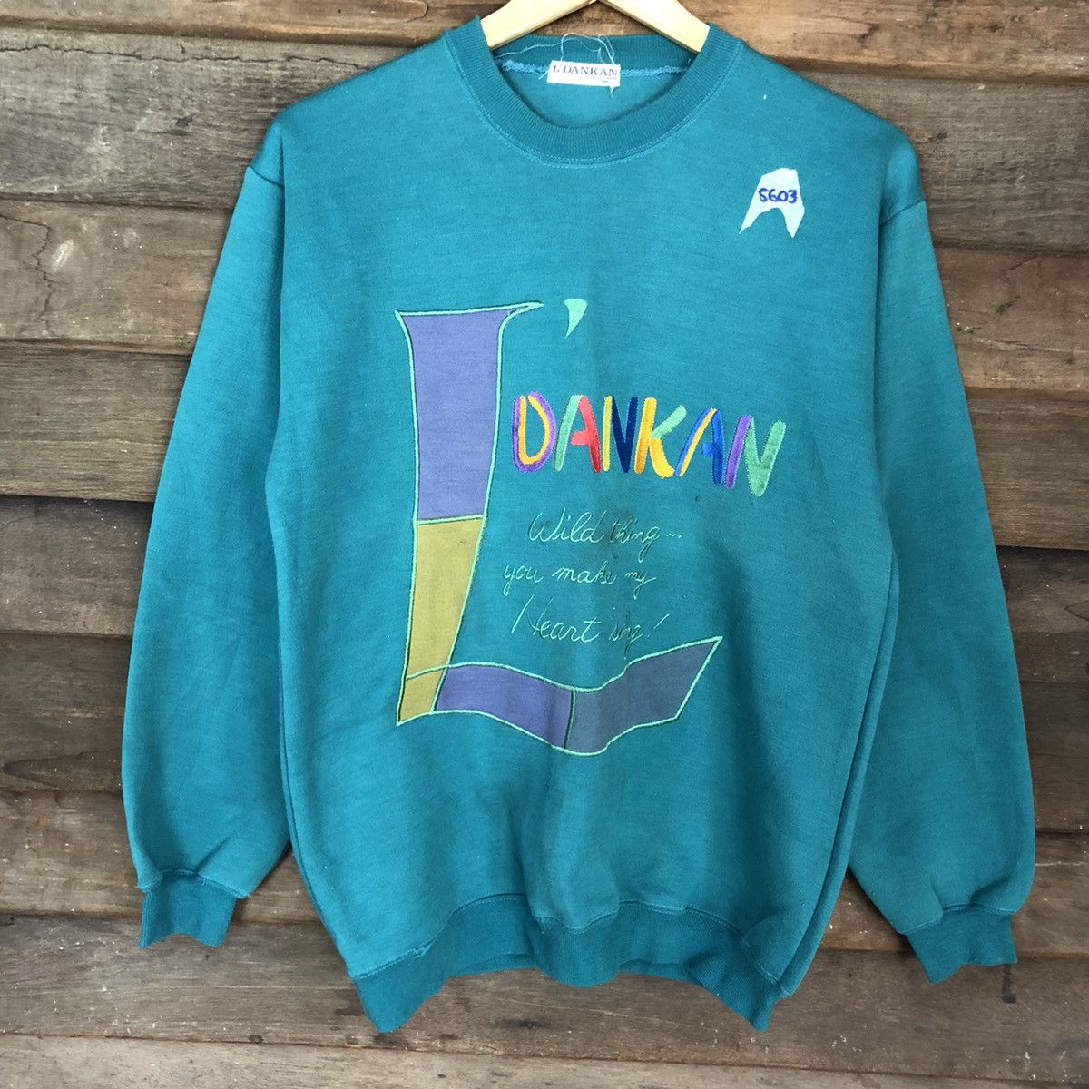 Japanese Brand × Vintage L’Dankan Nightwear Green Sweatshirt #5603 Size US M / EU 48-50 / 2 - 8 Thumbnail