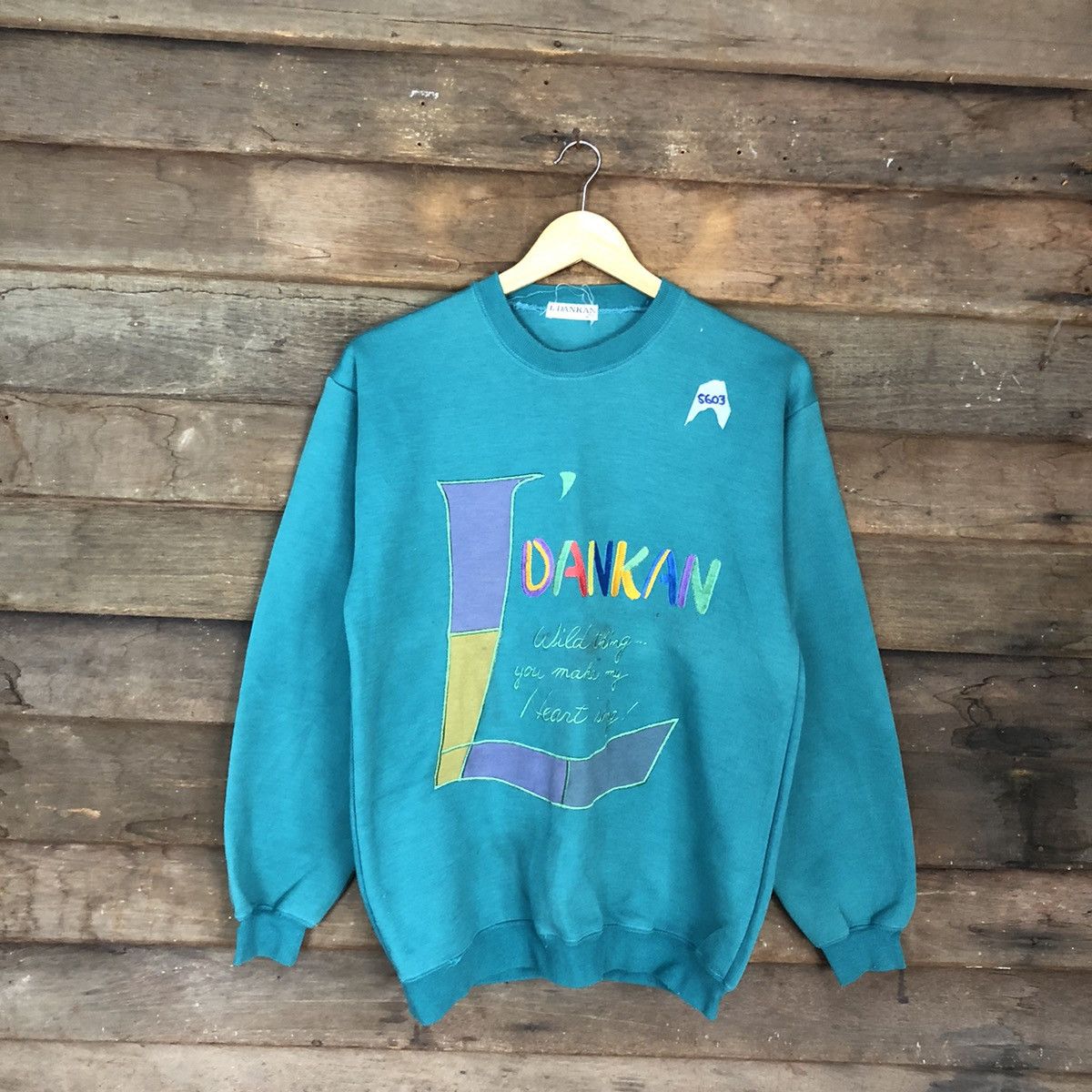 Japanese Brand × Vintage L’Dankan Nightwear Green Sweatshirt #5603 Size US M / EU 48-50 / 2 - 3 Thumbnail