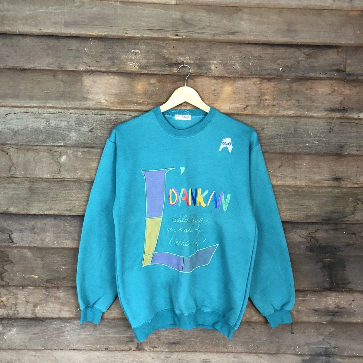 Japanese Brand × Vintage L’Dankan Nightwear Green Sweatshirt #5603 Size US M / EU 48-50 / 2 - 1 Thumbnail