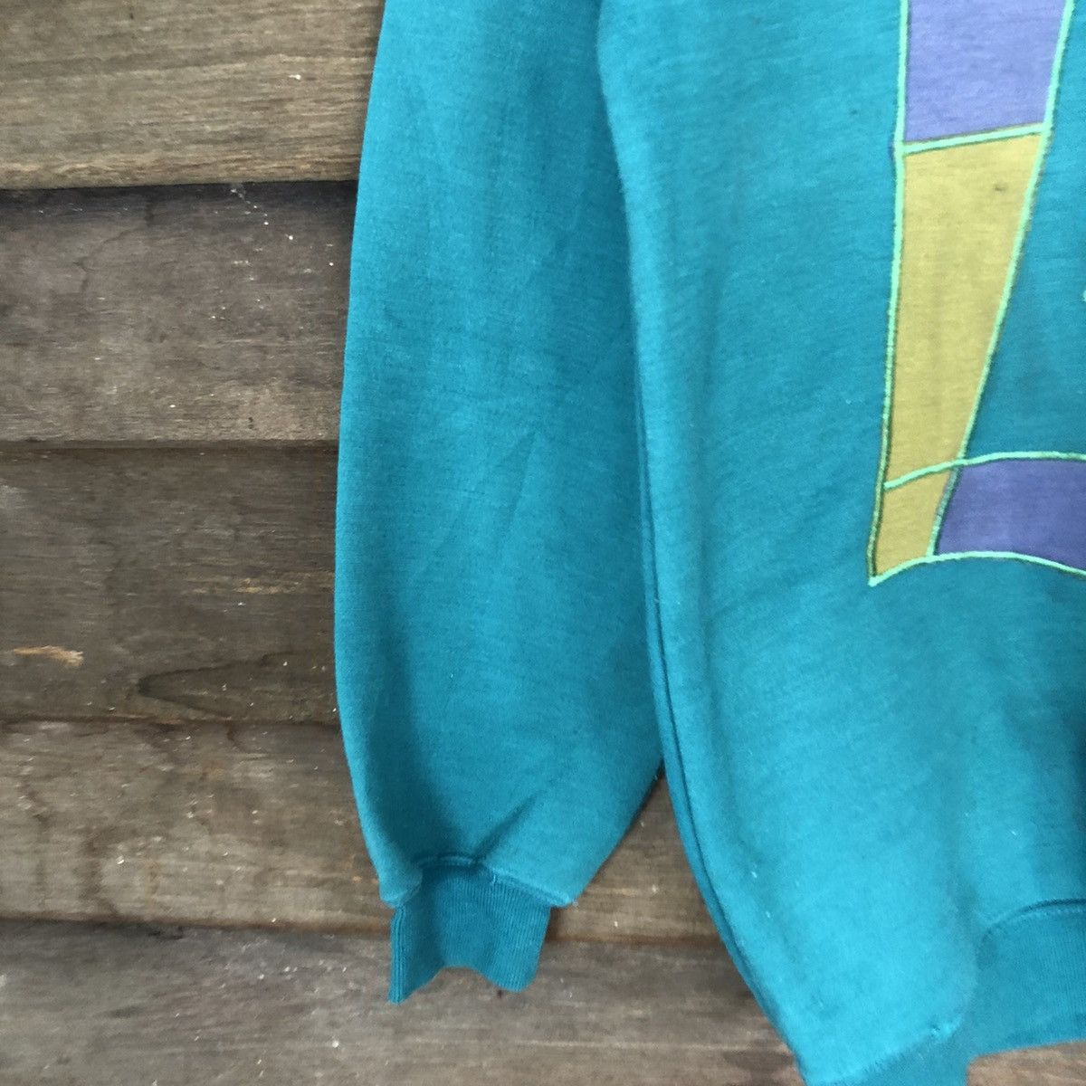 Japanese Brand × Vintage L’Dankan Nightwear Green Sweatshirt #5603 Size US M / EU 48-50 / 2 - 6 Thumbnail