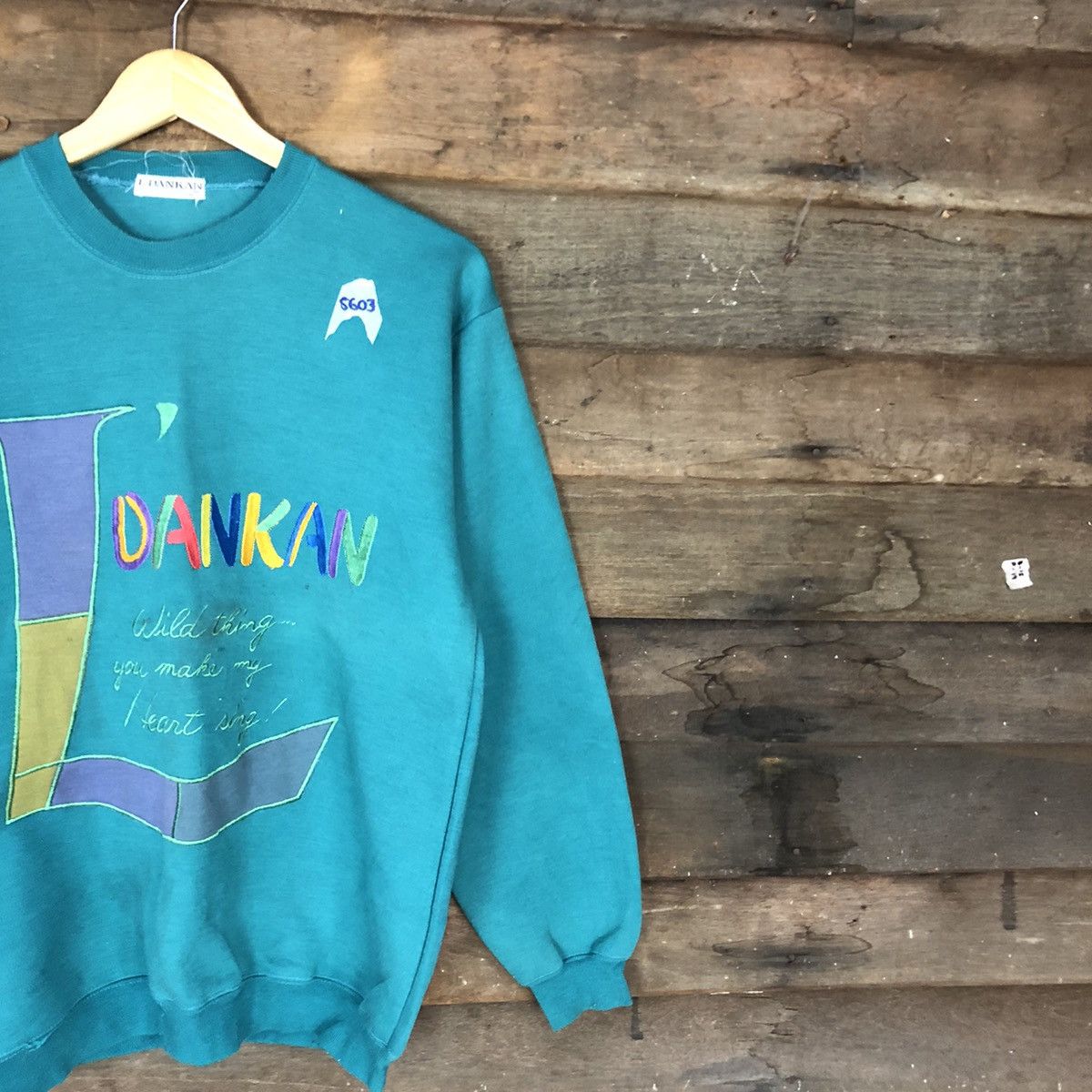 Japanese Brand × Vintage L’Dankan Nightwear Green Sweatshirt #5603 Size US M / EU 48-50 / 2 - 5 Thumbnail
