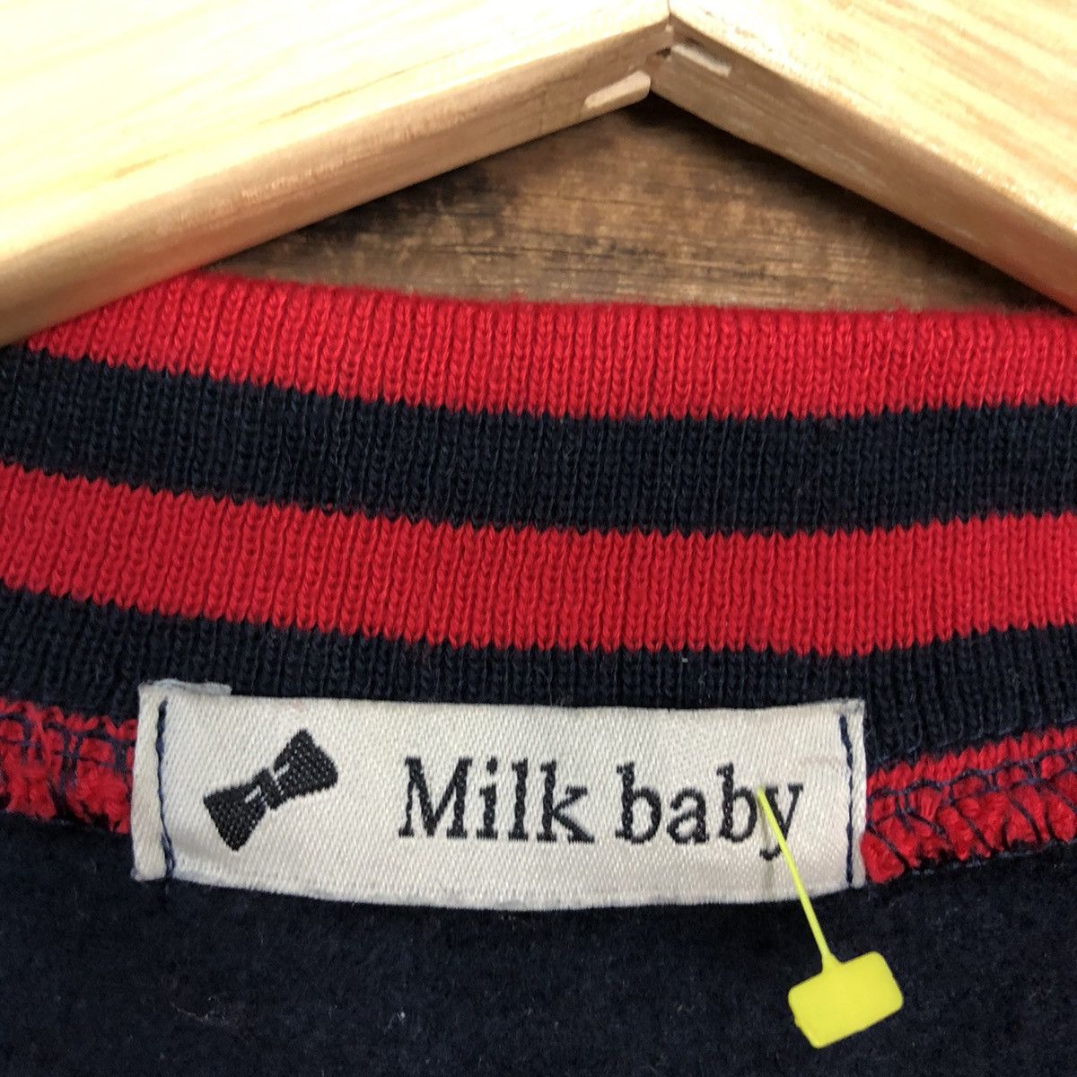 Japanese Brand Milk Baby Red Varsity Jacket #5592 Size M / US 6-8 / IT 42-44 - 11 Thumbnail