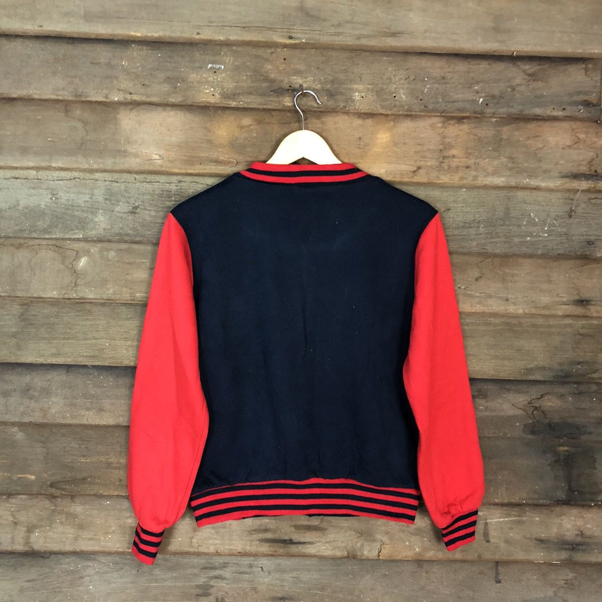 Japanese Brand Milk Baby Red Varsity Jacket #5592 Size M / US 6-8 / IT 42-44 - 12 Thumbnail