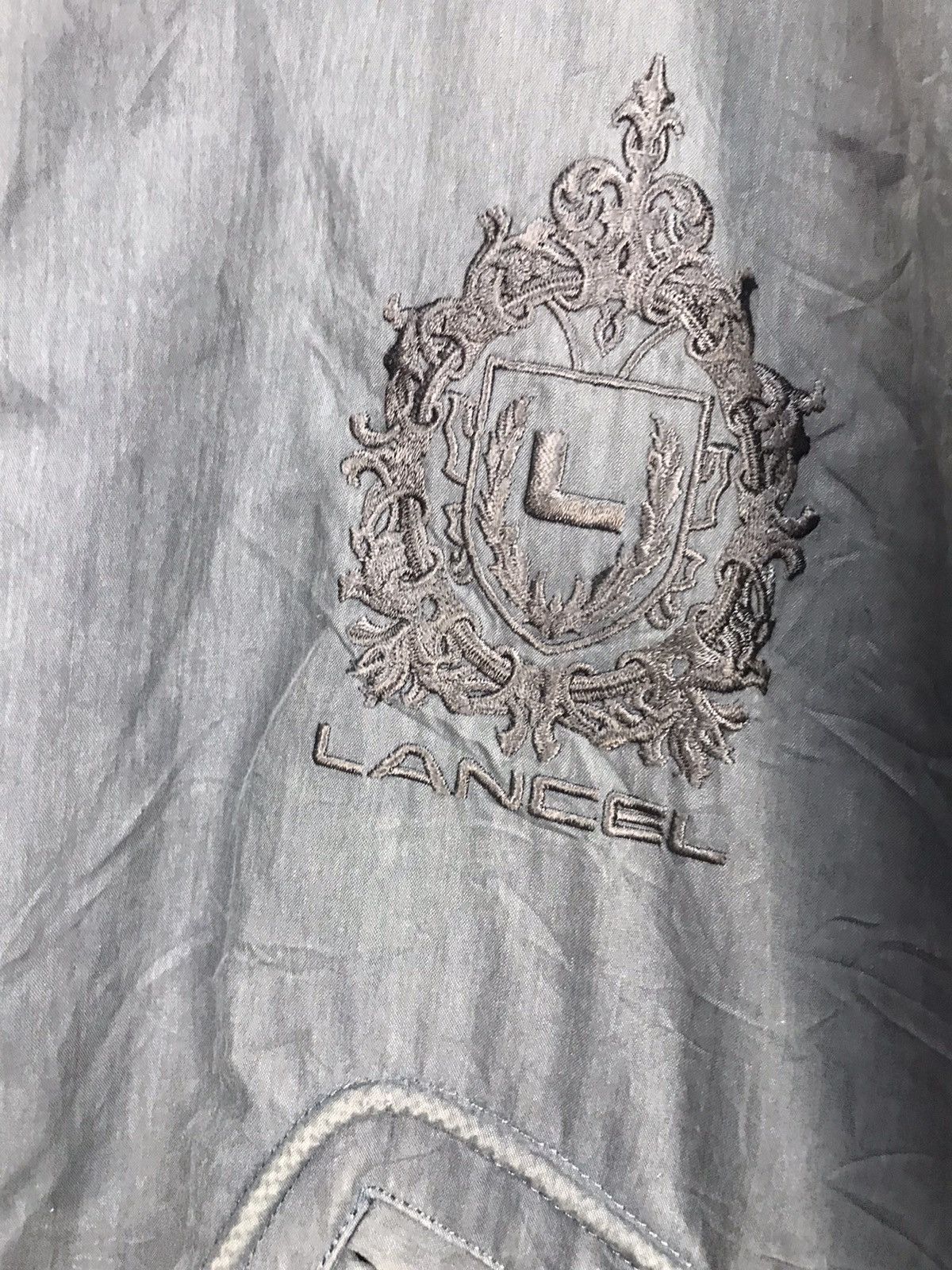 Designer × Lancel Lancel distressed bombers jacket hidden hoodie Size US L / EU 52-54 / 3 - 5 Thumbnail