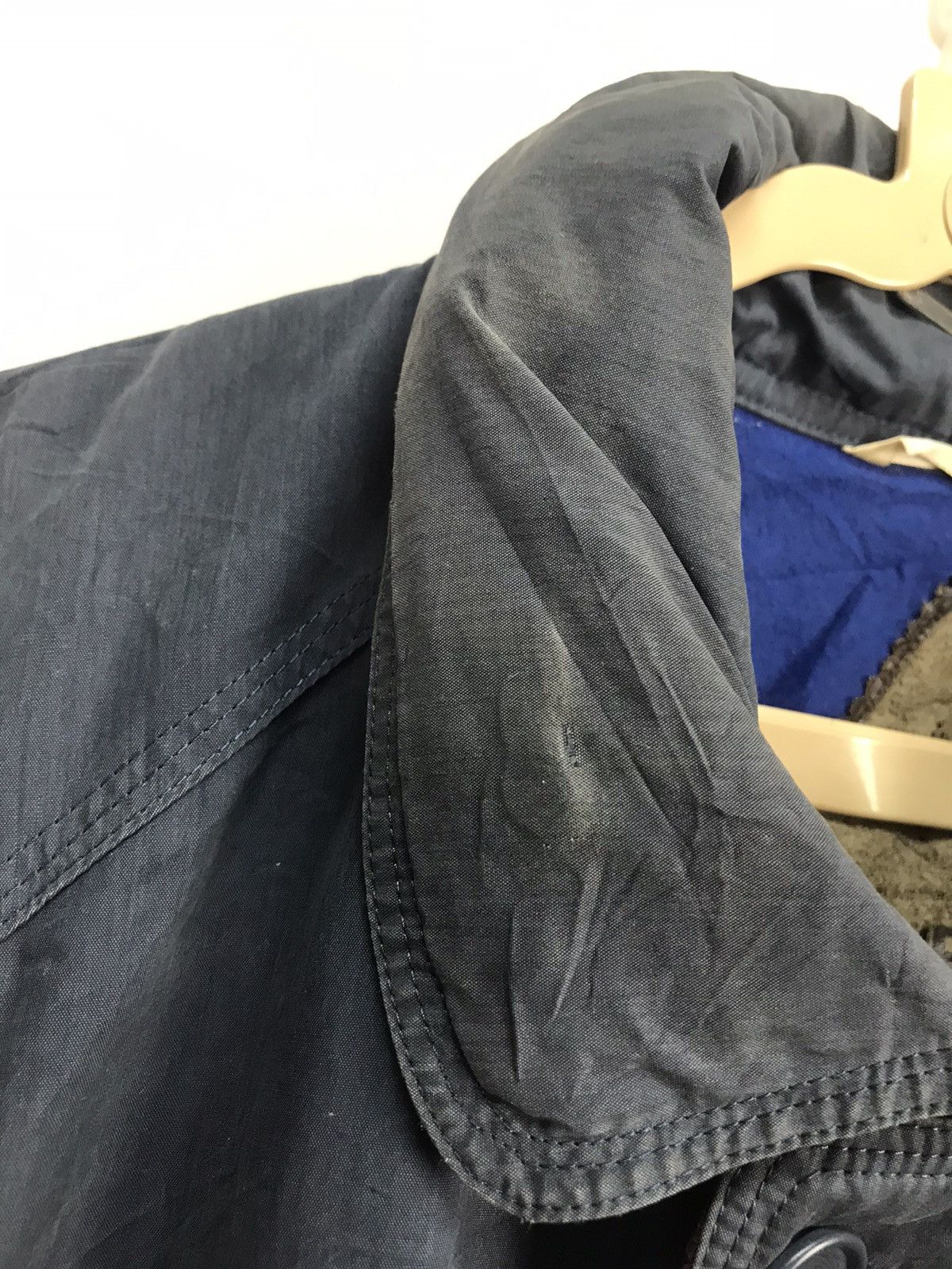 Designer × Lancel Lancel distressed bombers jacket hidden hoodie Size US L / EU 52-54 / 3 - 9 Thumbnail