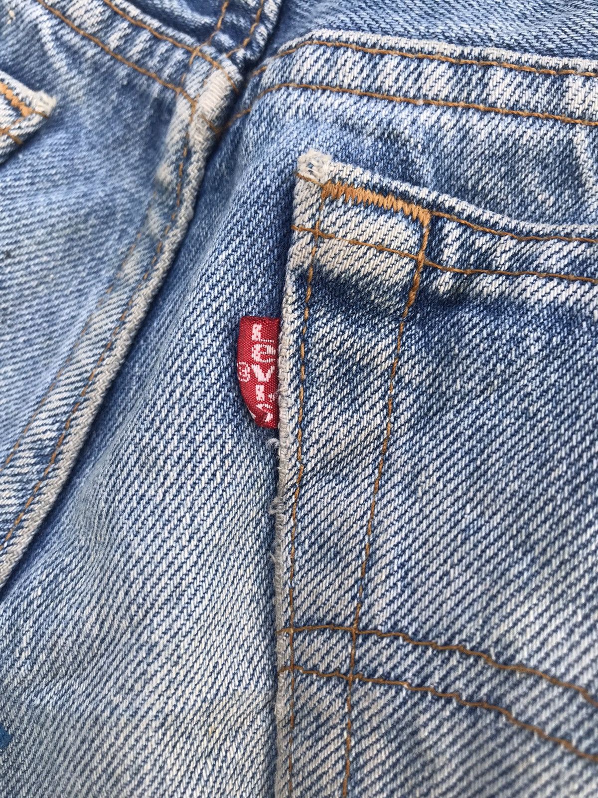 Levi's Vintage Clothing Vintage Levi’s 501 custom distressed paintings denim jeans Size US 30 / EU 46 - 4 Thumbnail