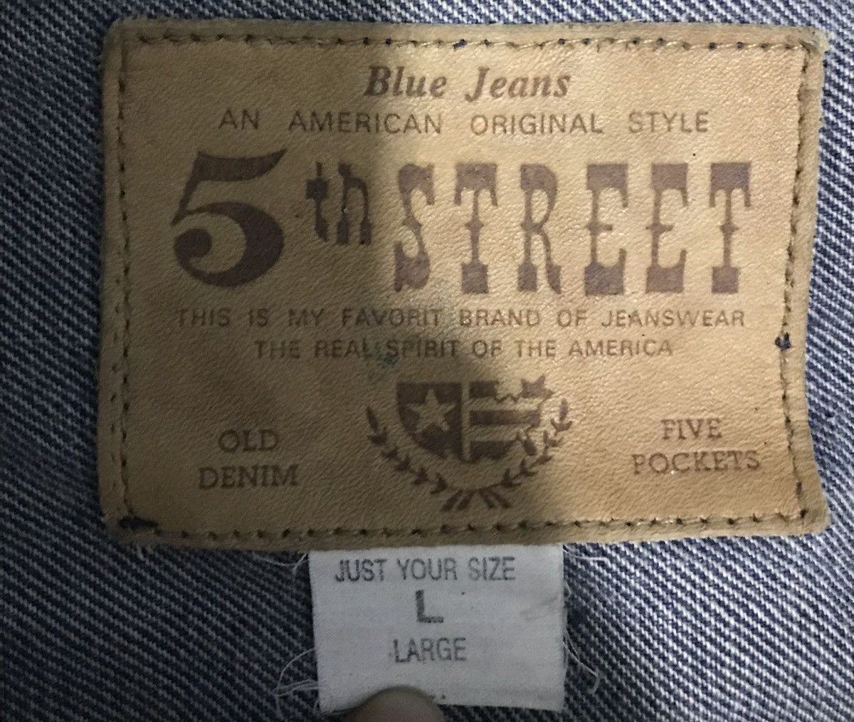 Designer 5th STREET OLD DENIM JACKET Size US L / EU 52-54 / 3 - 10 Thumbnail