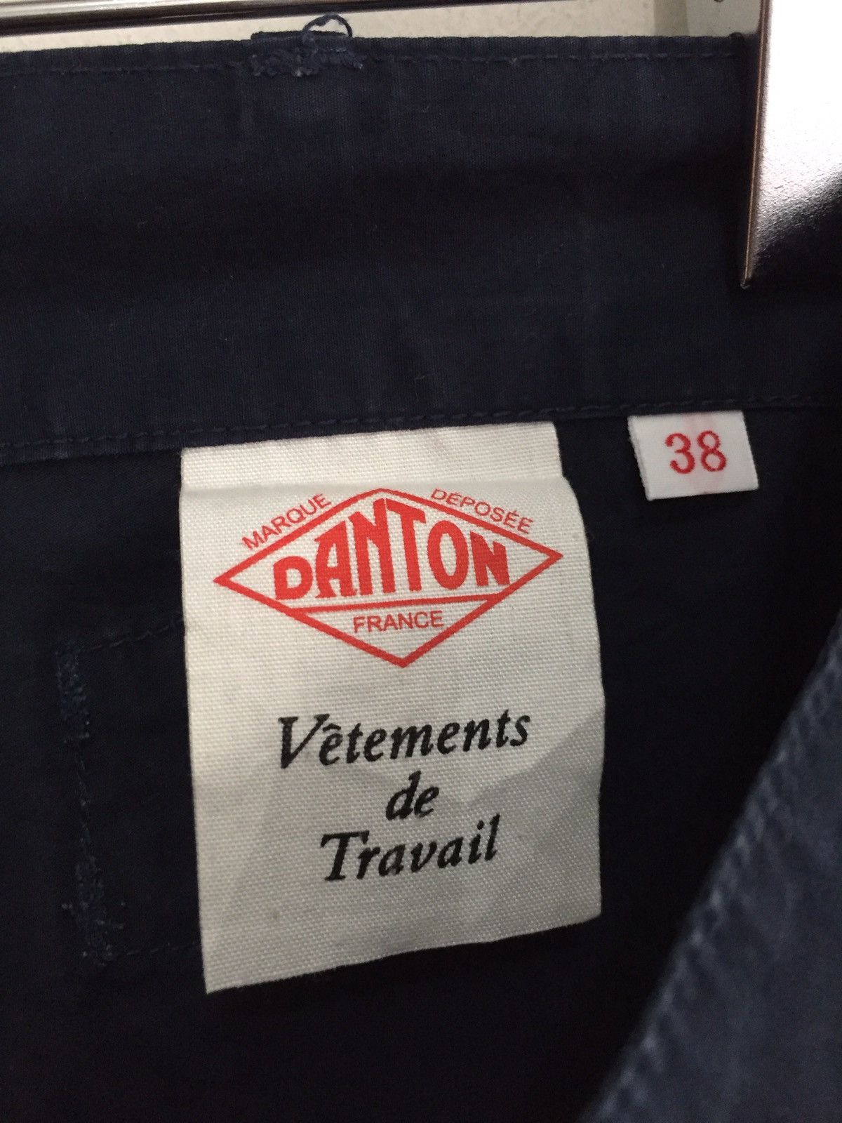Danton OG Danton 🇫🇷 Navy Herringbone Workwear Worker Pants Size US 28 / EU 44 - 6 Thumbnail