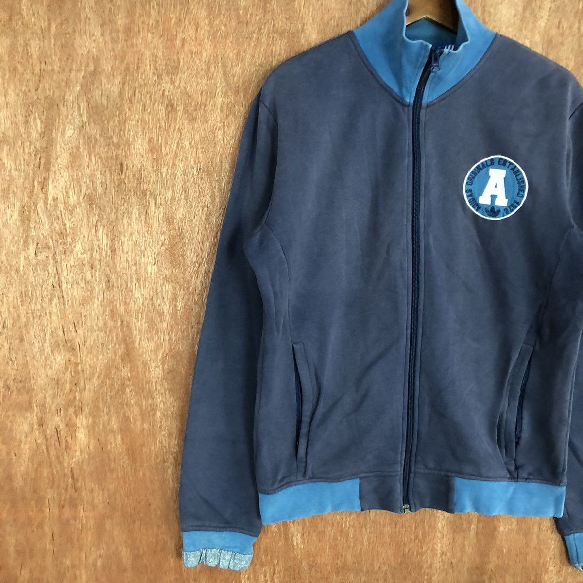 Adidas Adidas 3 stripe vintage logo Blue Sweater #1971 Size US L / EU 52-54 / 3 - 7 Thumbnail