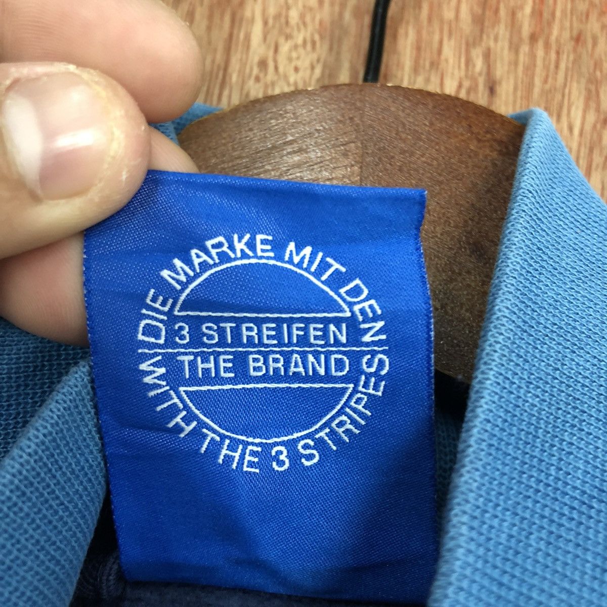 Adidas Adidas 3 stripe vintage logo Blue Sweater #1971 Size US L / EU 52-54 / 3 - 12 Thumbnail