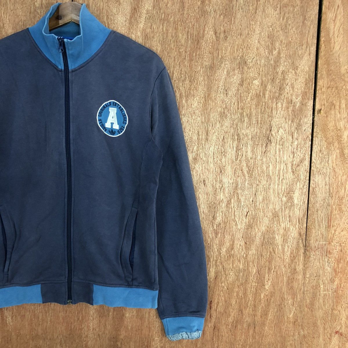 Adidas Adidas 3 stripe vintage logo Blue Sweater #1971 Size US L / EU 52-54 / 3 - 5 Thumbnail