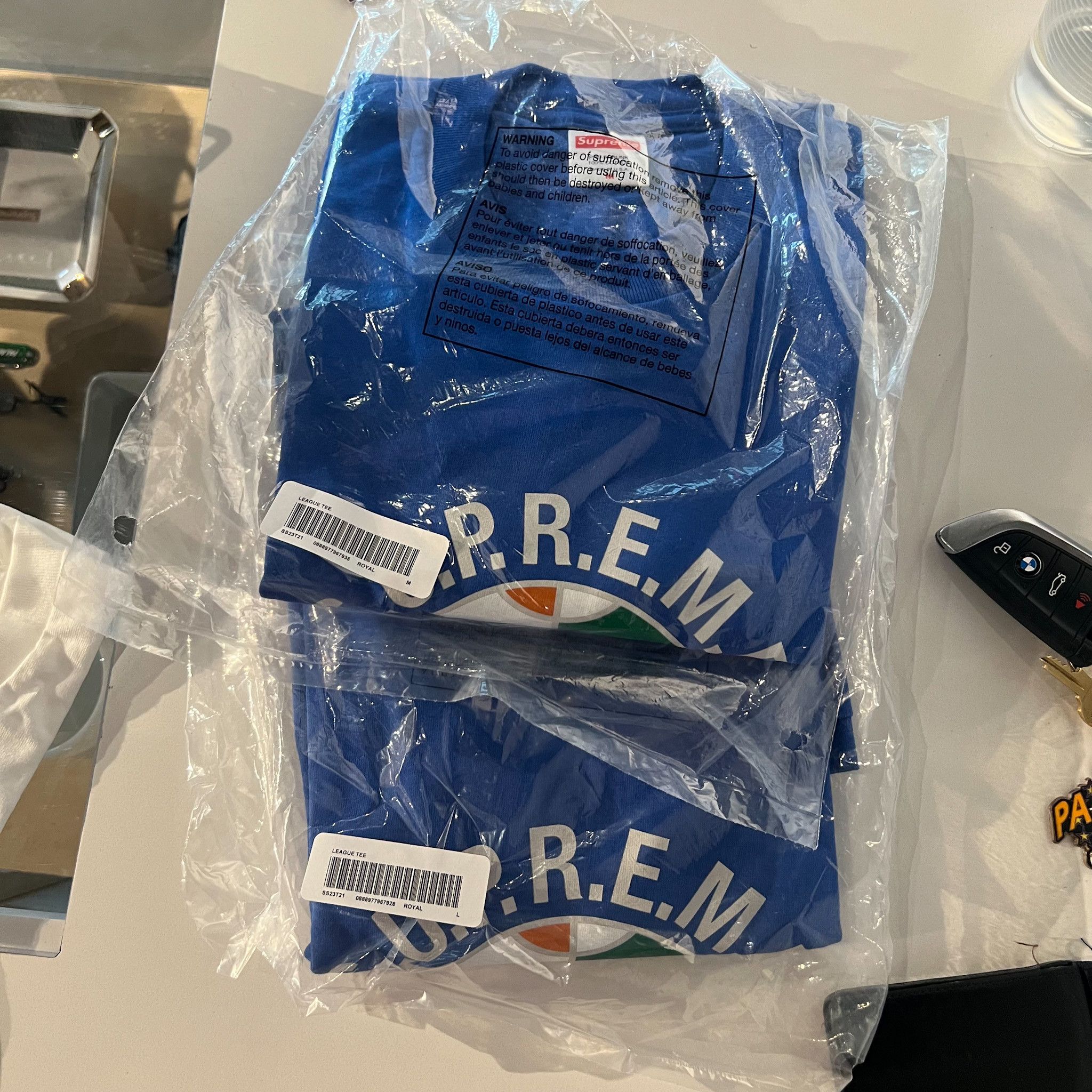 Supreme Supreme League Tee Royal • M Size US M / EU 48-50 / 2 - 2 Thumbnail