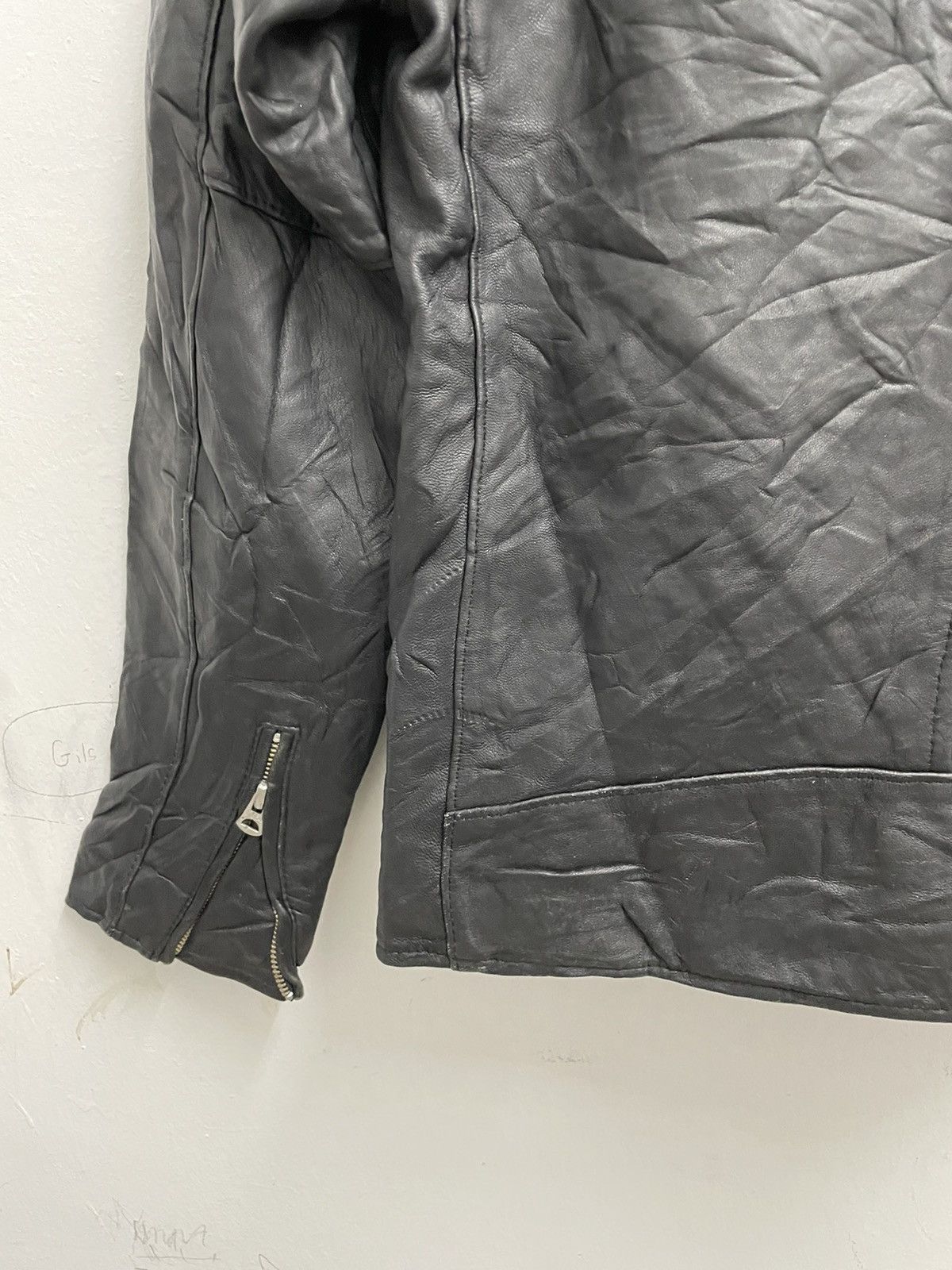 URBAN RESEARCH DOORS Urban Research Double Collar Leather Jacket Size US XS / EU 42 / 0 - 14 Thumbnail