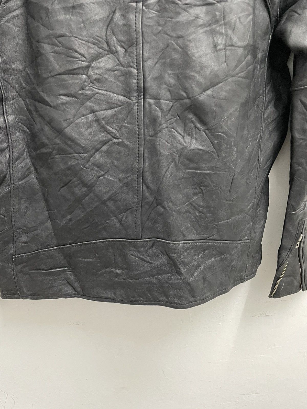 URBAN RESEARCH DOORS Urban Research Double Collar Leather Jacket Size US XS / EU 42 / 0 - 15 Thumbnail