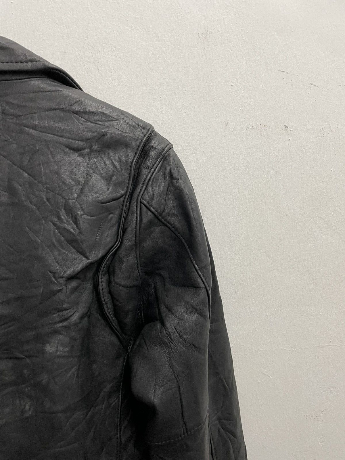 URBAN RESEARCH DOORS Urban Research Double Collar Leather Jacket Size US XS / EU 42 / 0 - 12 Thumbnail
