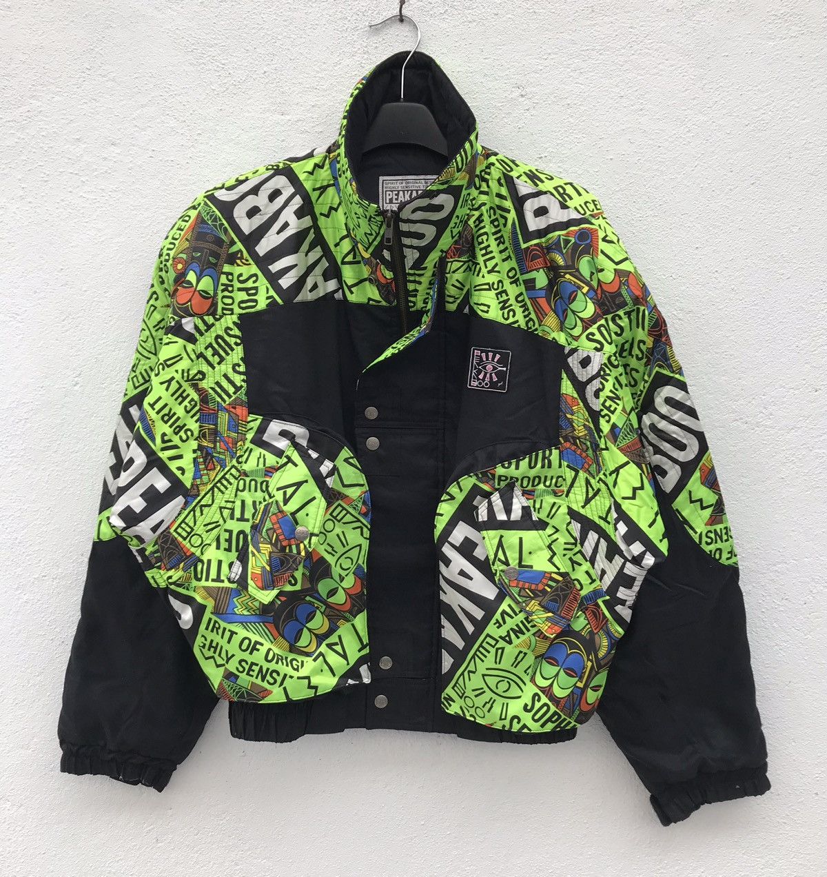 Japanese Brand Vintage Peakaboo Crystal Eye pop art hooded ski jacket Size US L / EU 52-54 / 3 - 1 Thumbnail