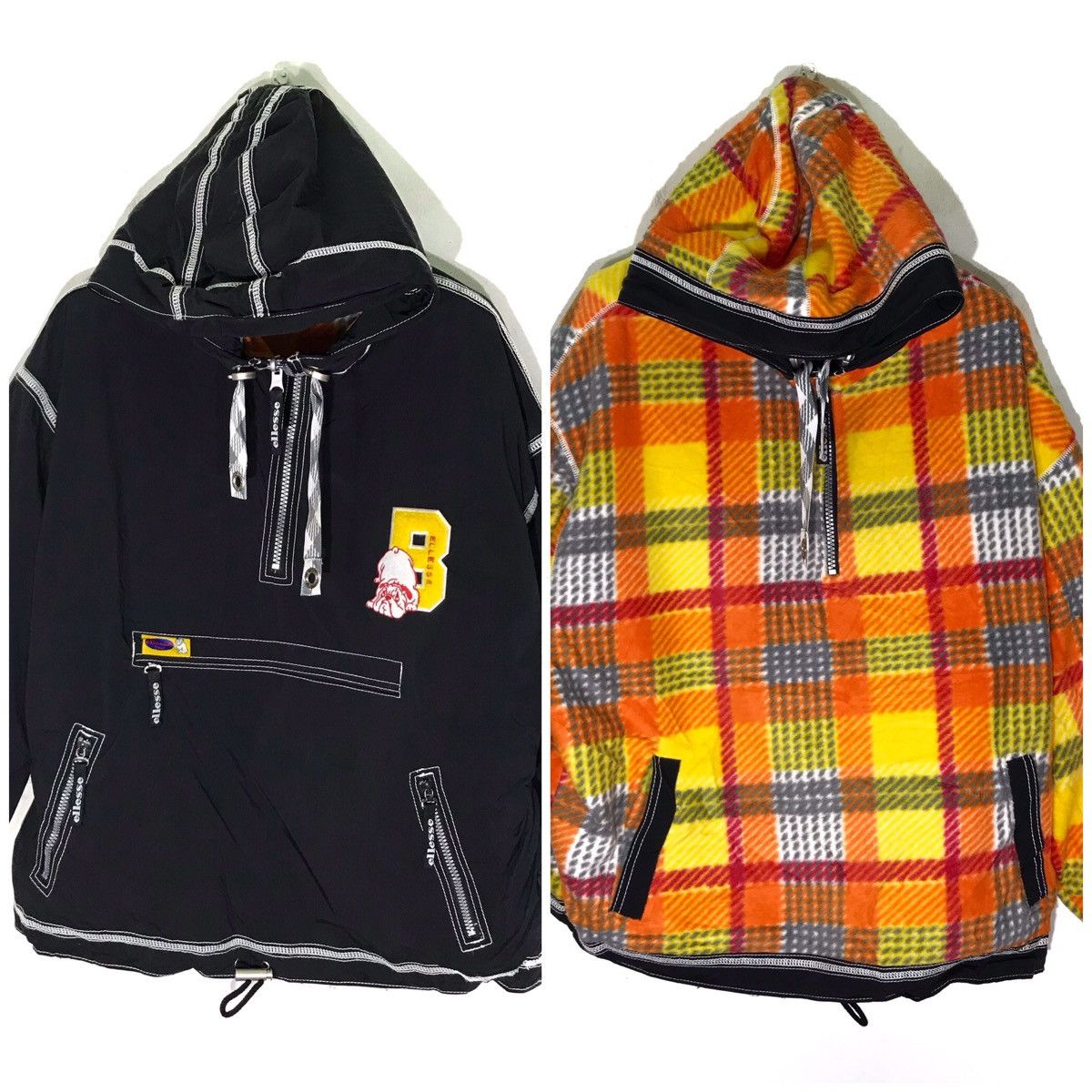 Ellesse Vintage Ellesse Bulldog Hooded Reversible Winter Ski Jacket Size US L / EU 52-54 / 3 - 1 Thumbnail