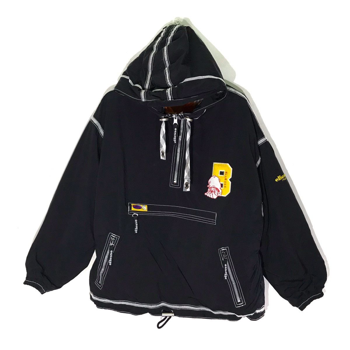 Ellesse Vintage Ellesse Bulldog Hooded Reversible Winter Ski Jacket Size US L / EU 52-54 / 3 - 2 Thumbnail