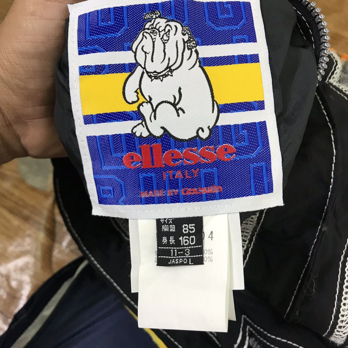 Ellesse Vintage Ellesse Bulldog Hooded Reversible Winter Ski Jacket Size US L / EU 52-54 / 3 - 9 Thumbnail