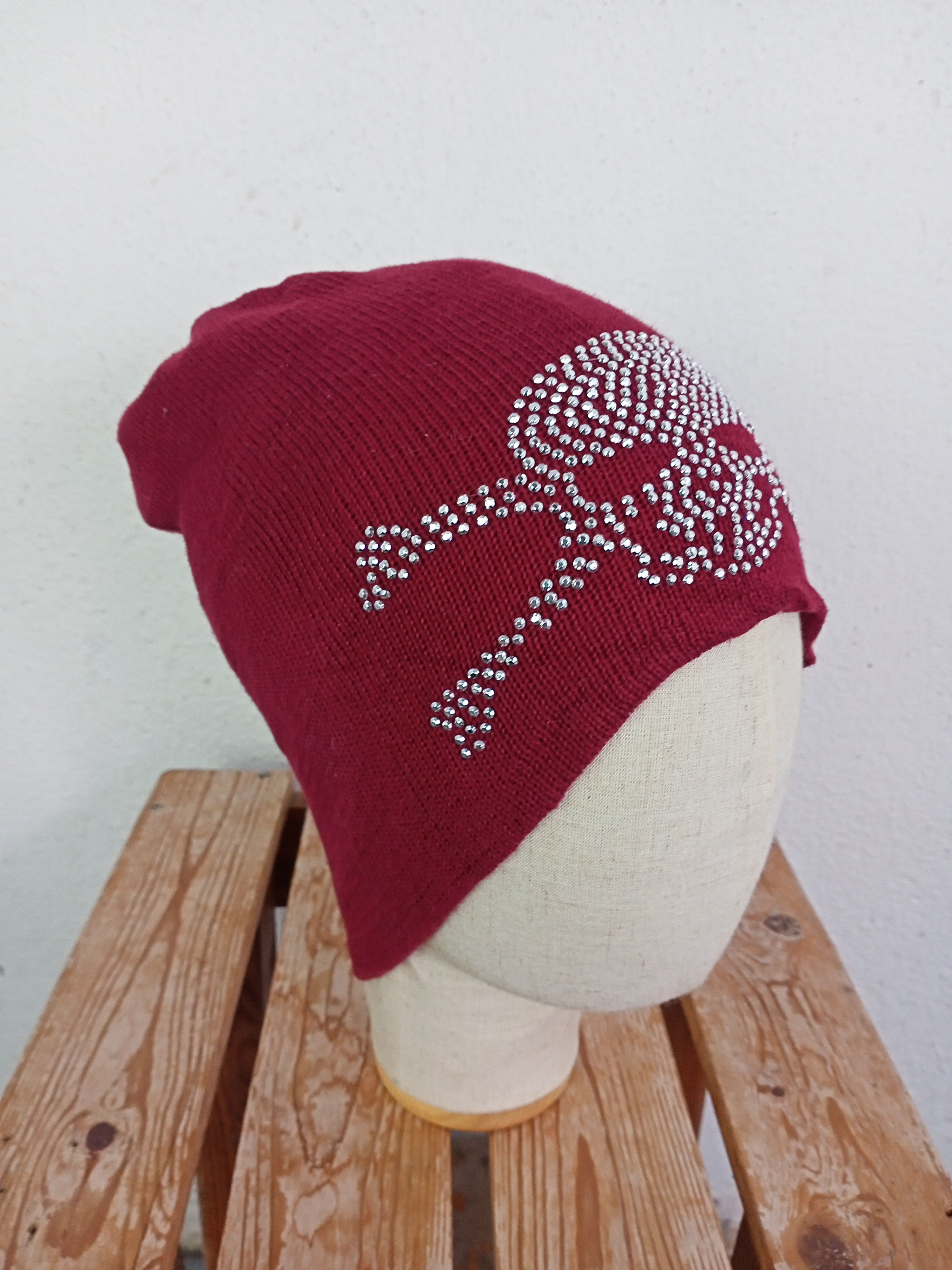 Japanese Brand Skull Cross Bones Beanie Hat Size ONE SIZE - 4 Thumbnail