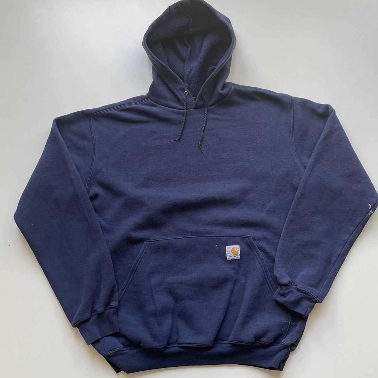 image of Y2K Carhartt Hoodie Faded Navy, Men's (Size Medium)