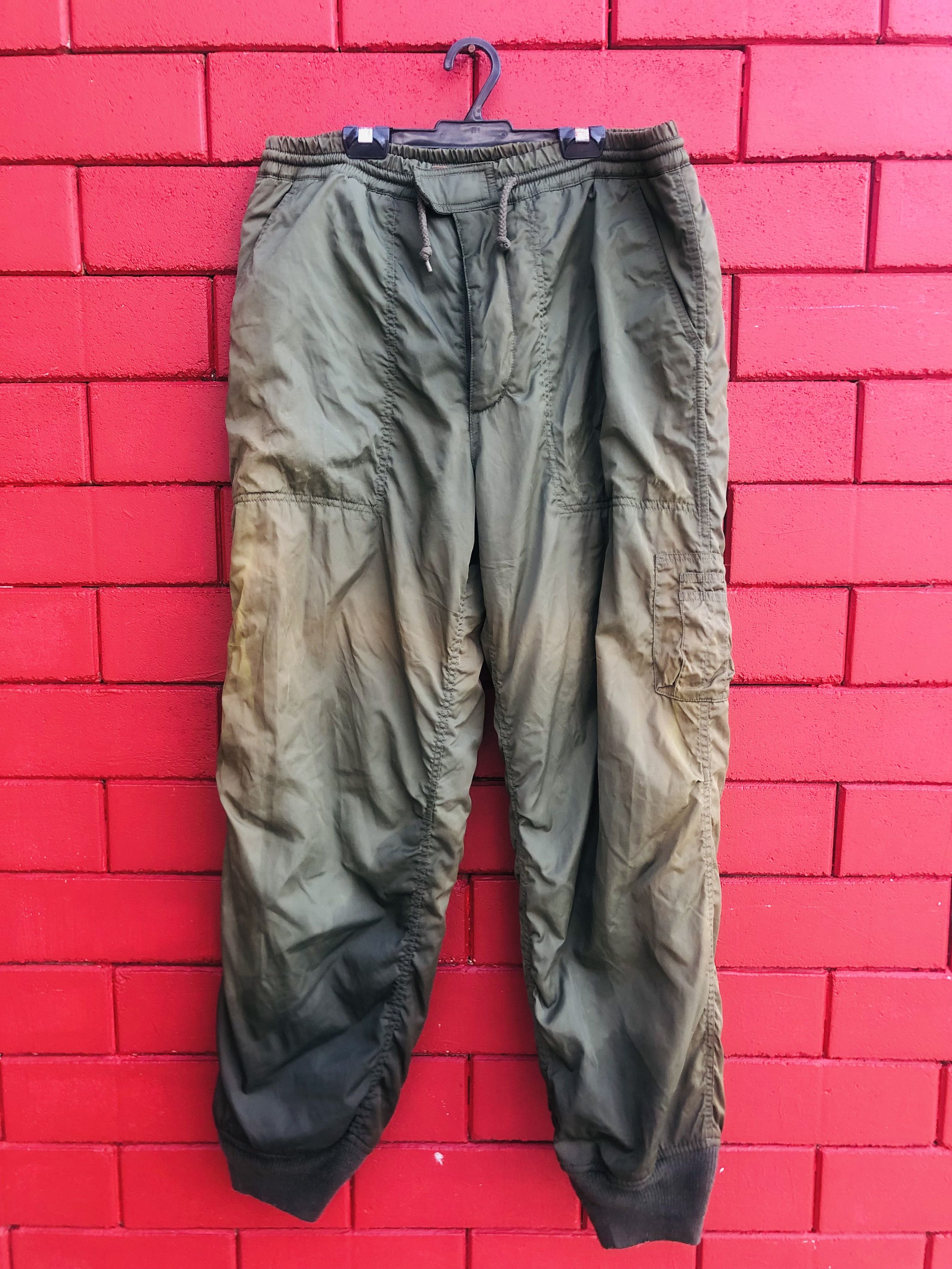 image of Vintage Flight Jacket Designer Streetwear Fashion Pant in Army Green, Men's (Size 31)